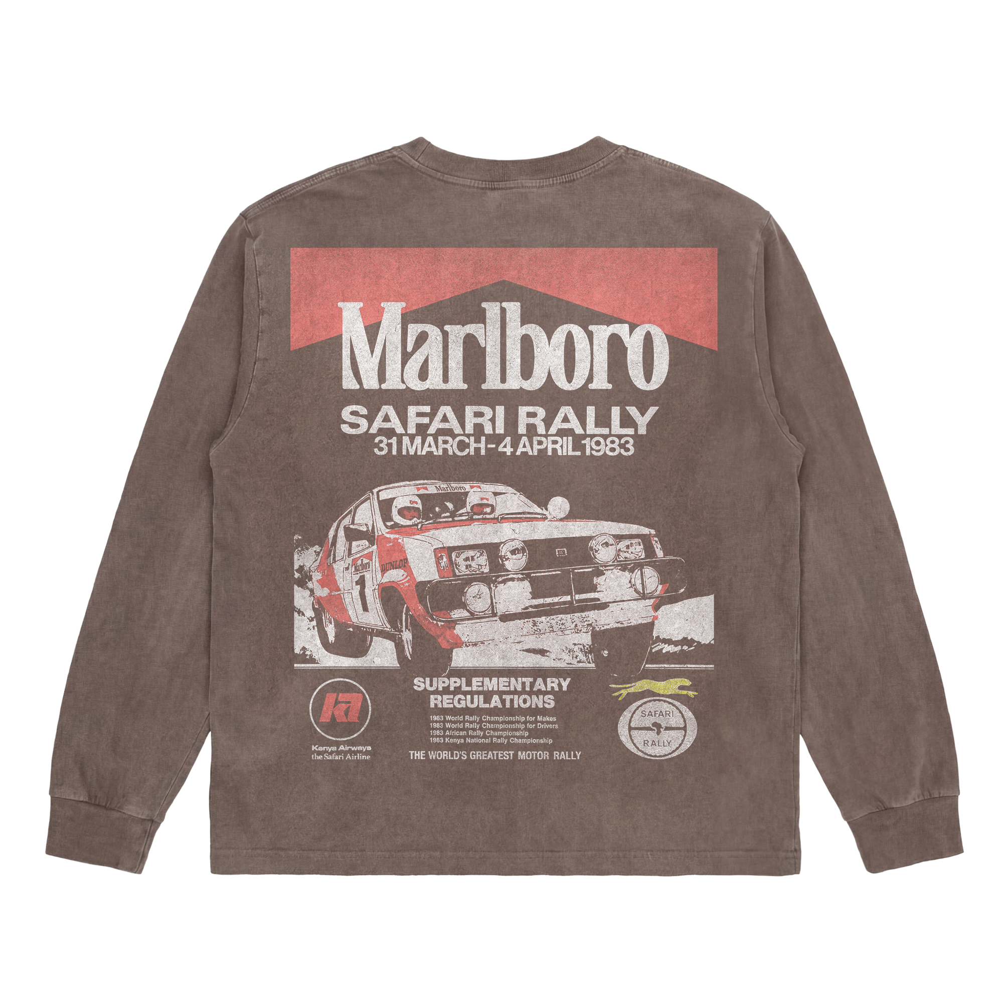 Vintage Washed Safari Rally Long Sleeve