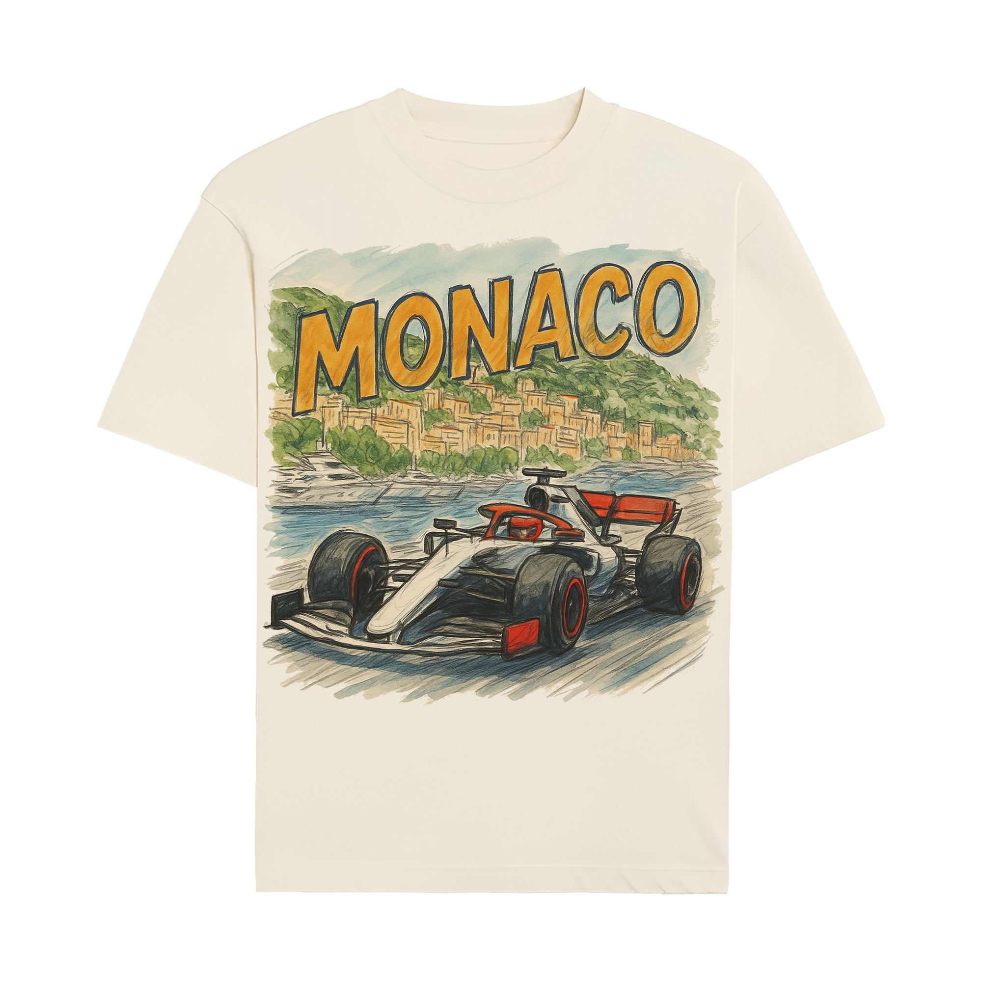 Retro Monaco Grand Prix T-shirt