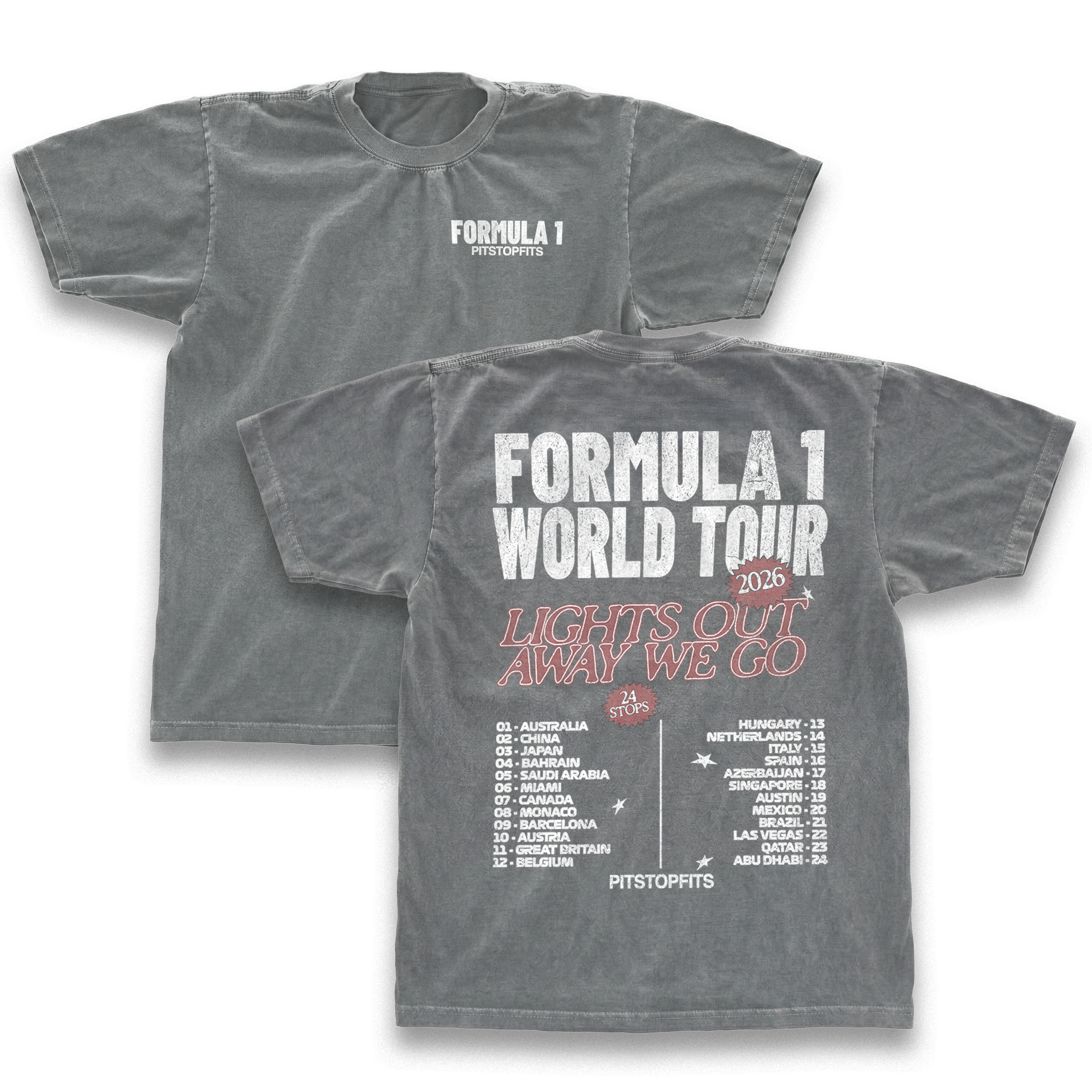 F1 World Tour 2026 Vintage Shirt