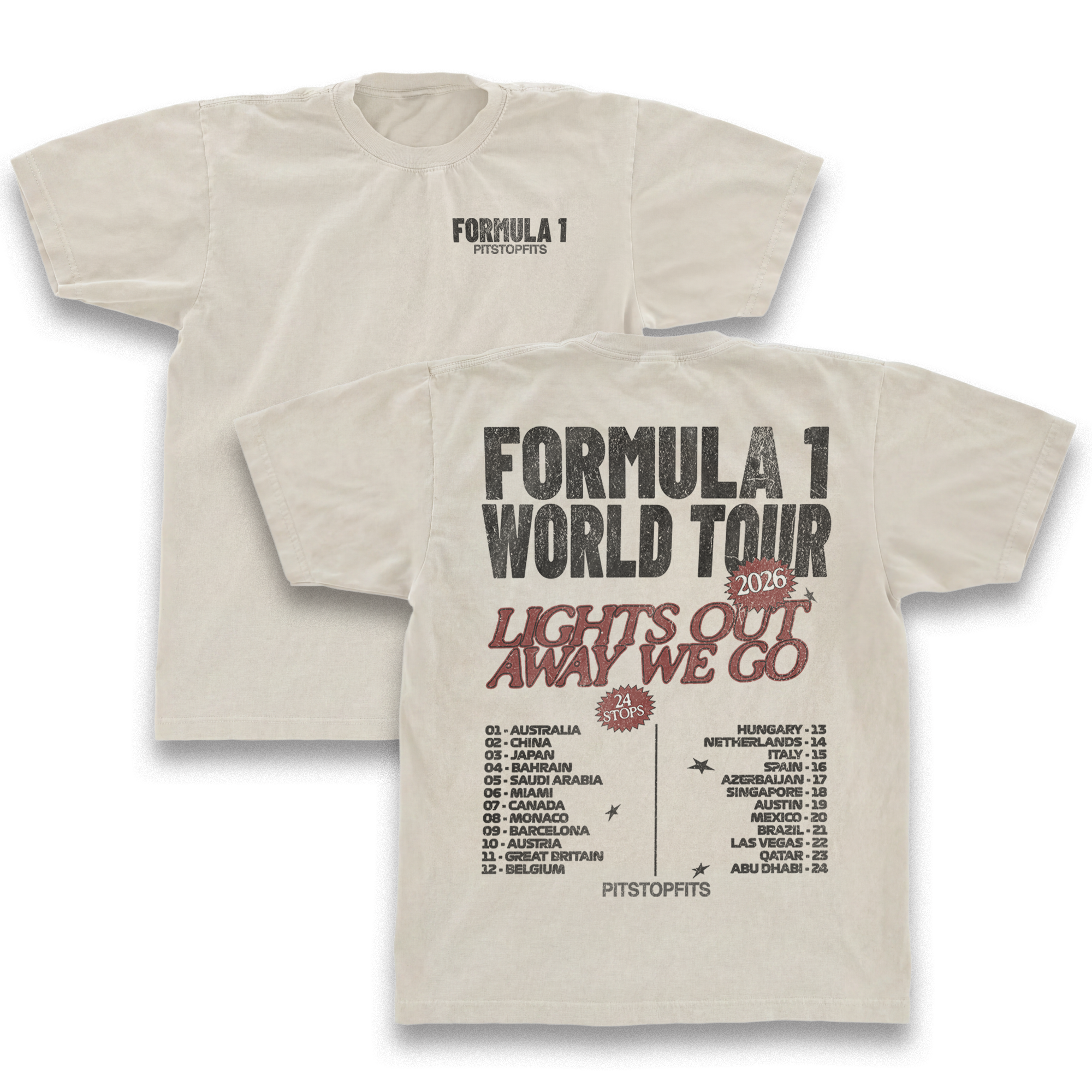F1 World Tour 2026 Vintage Shirt
