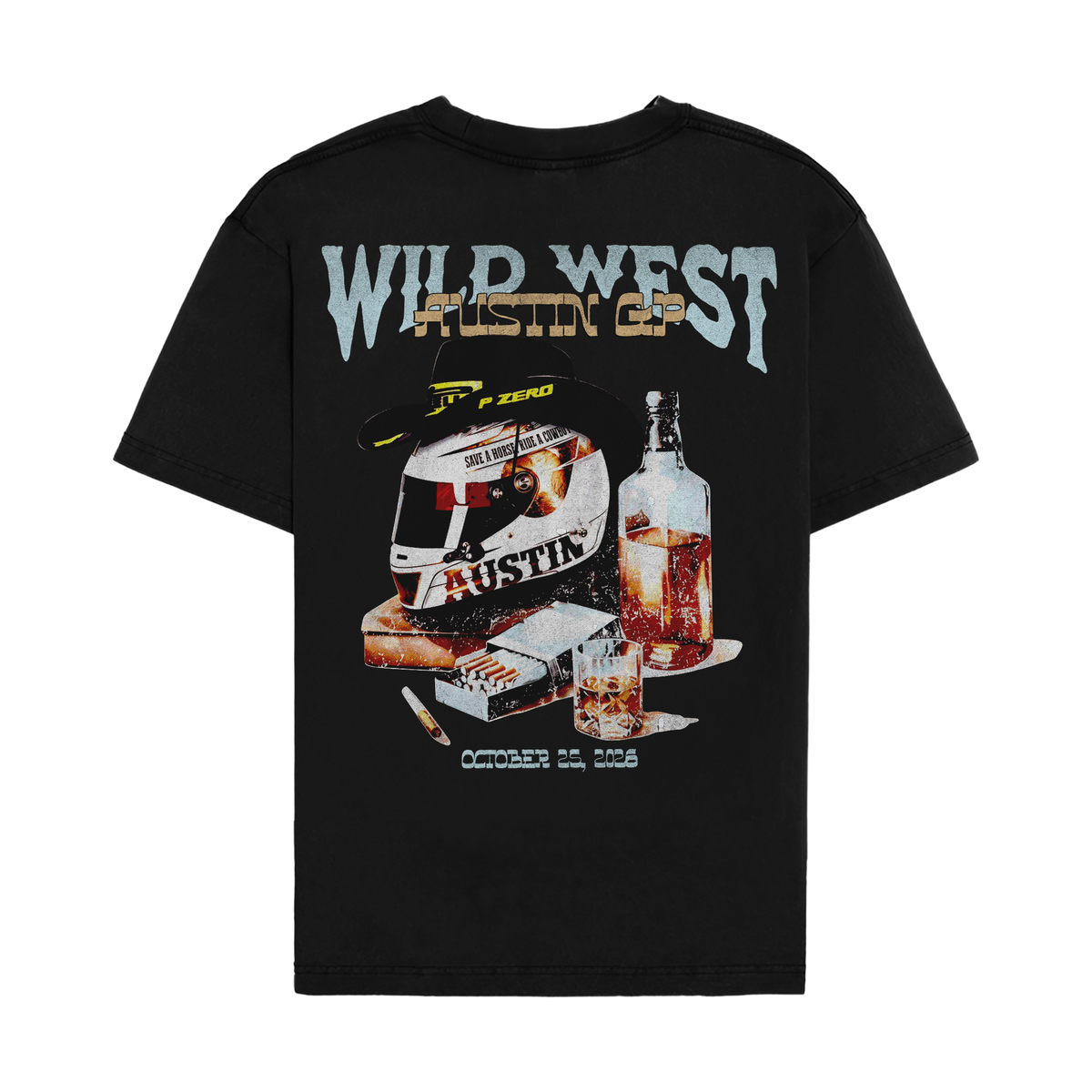 Wild West Austin Graphic Tee - Black back