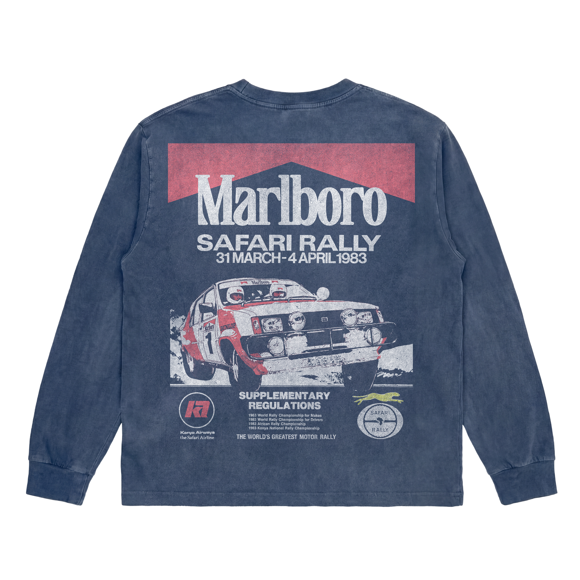 Vintage Washed Safari Rally Long Sleeve