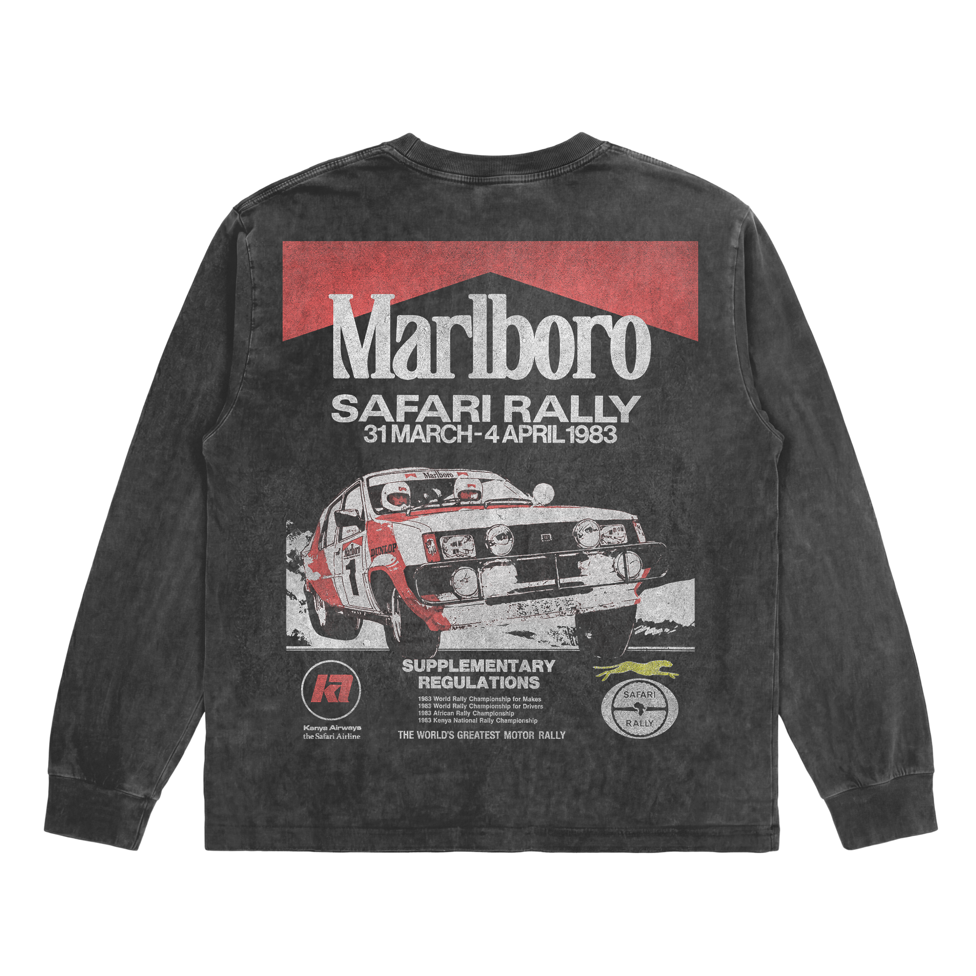 Vintage Washed Safari Rally Long Sleeve