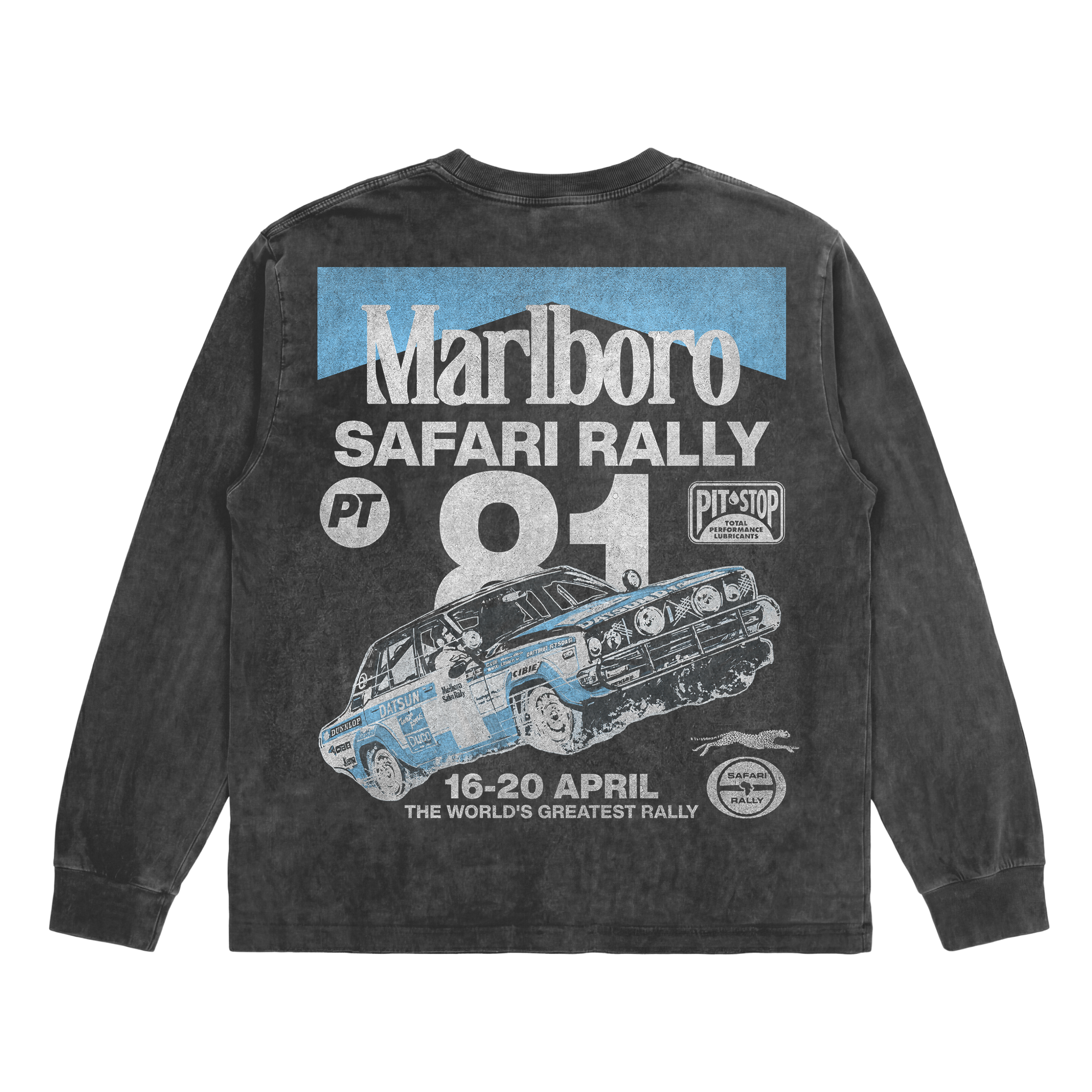 Vintage Washed Safari Rally v4 Long Sleeve