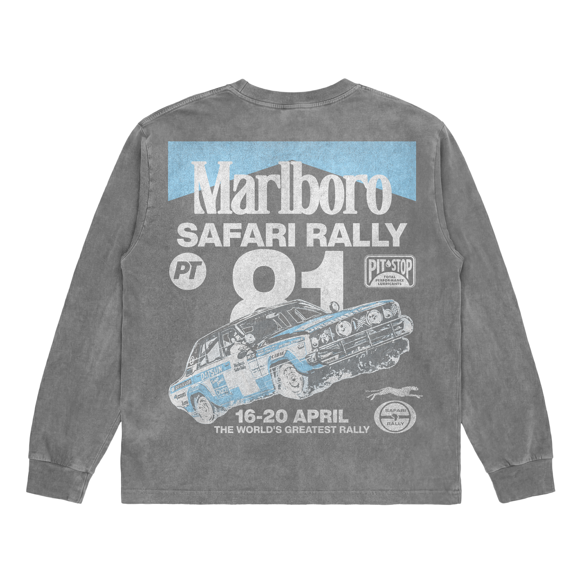 Vintage Washed Safari Rally v4 Long Sleeve