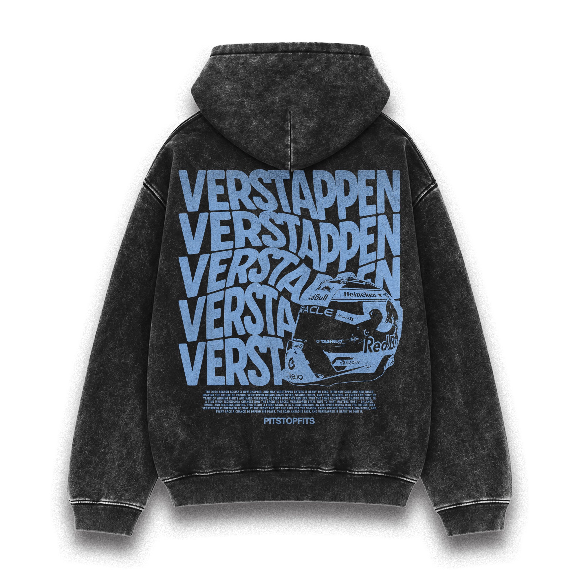 Verstappen Driver Helmet Washed Hoodie