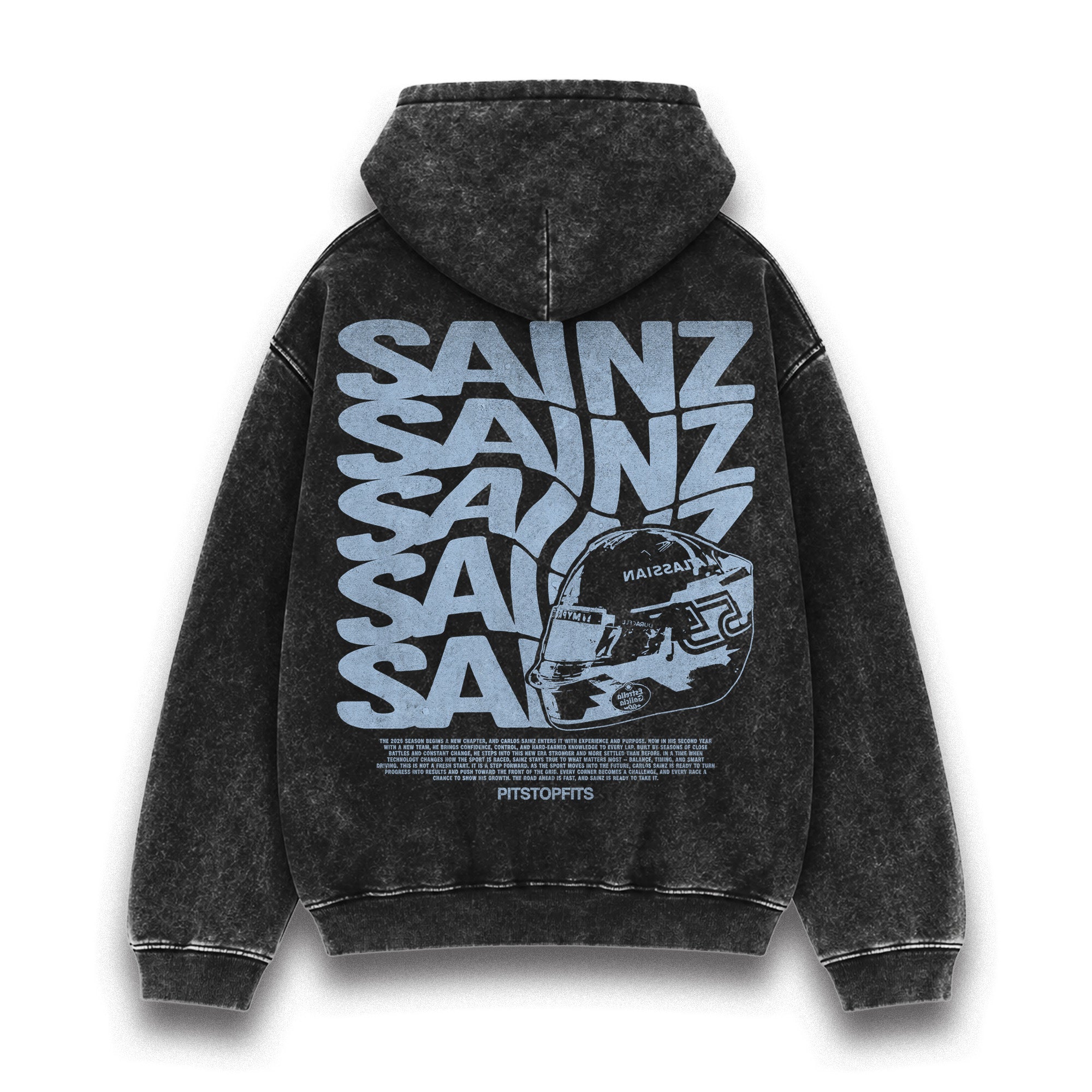 Sainz Driver Helmet Washed Hoodie