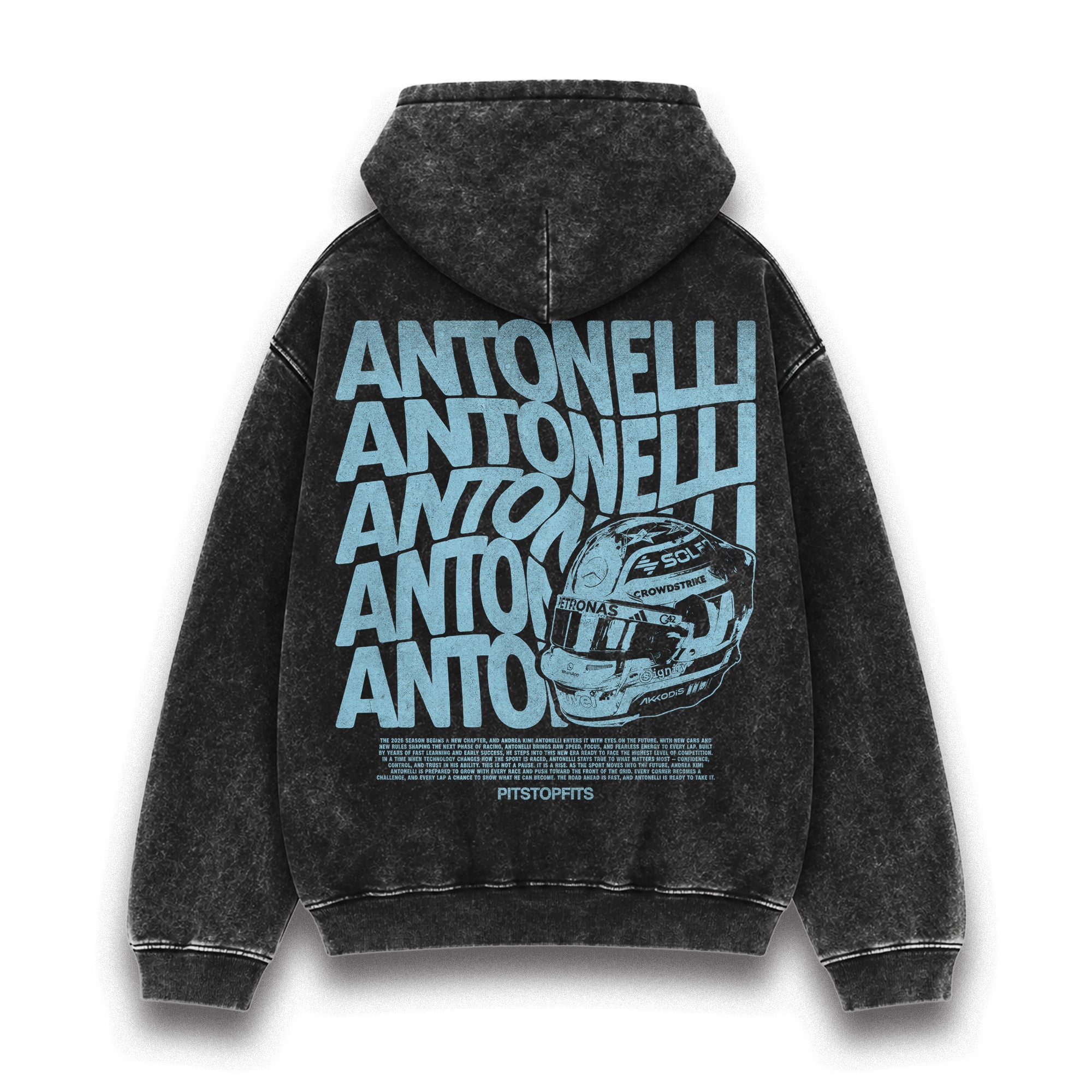 Antonelli Driver Helmet Washed Hoodie