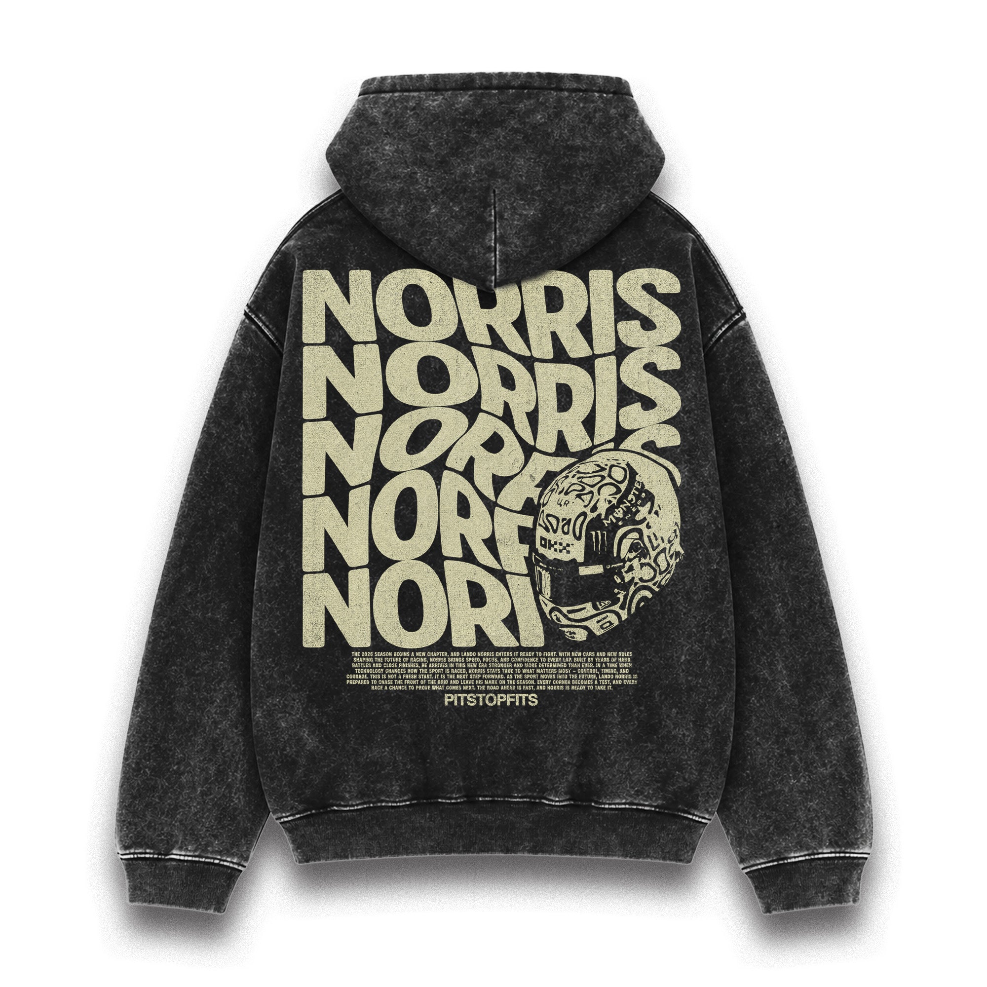 Norris Driver Helmet Washed Hoodie