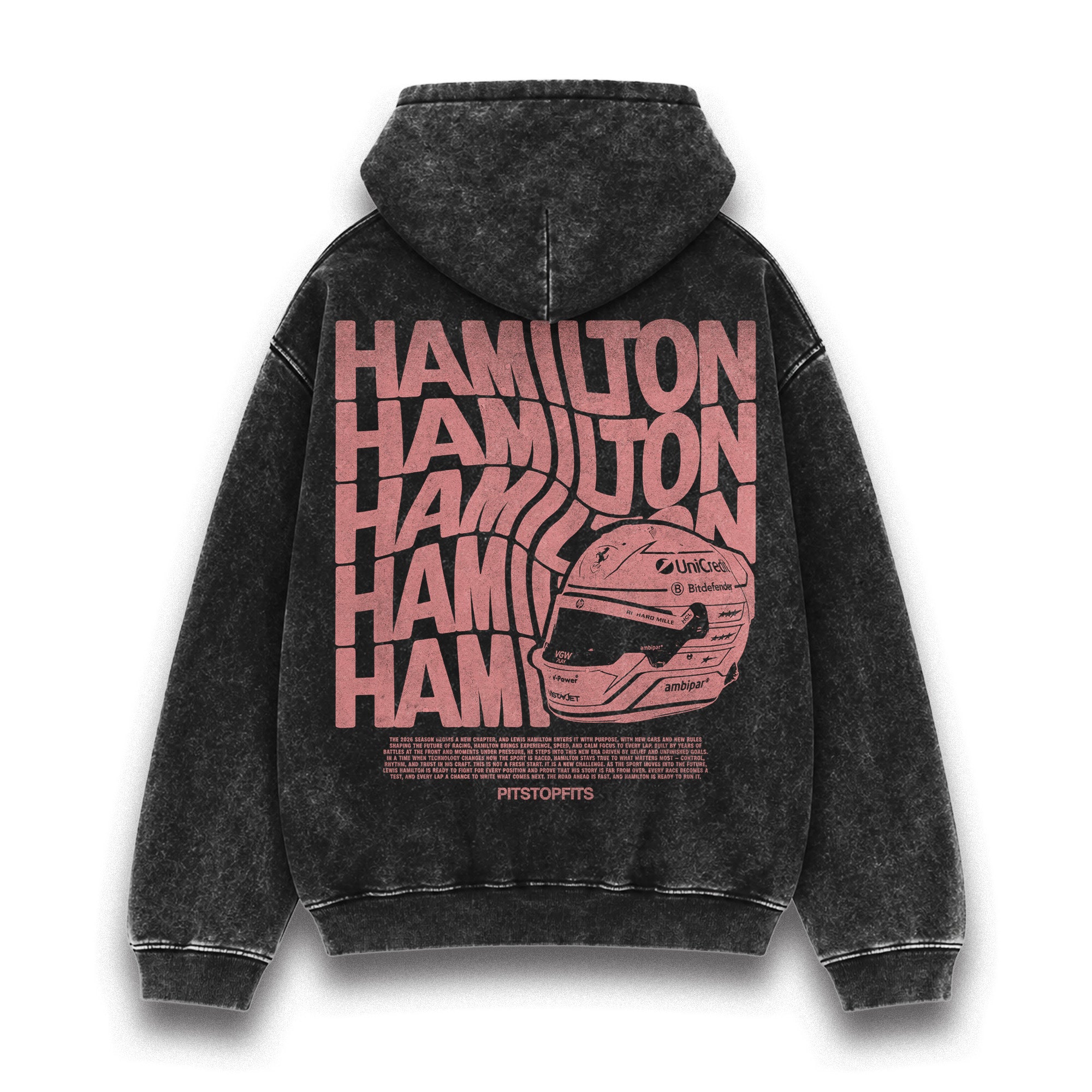 Hamilton Driver Helmet Washed Hoodie