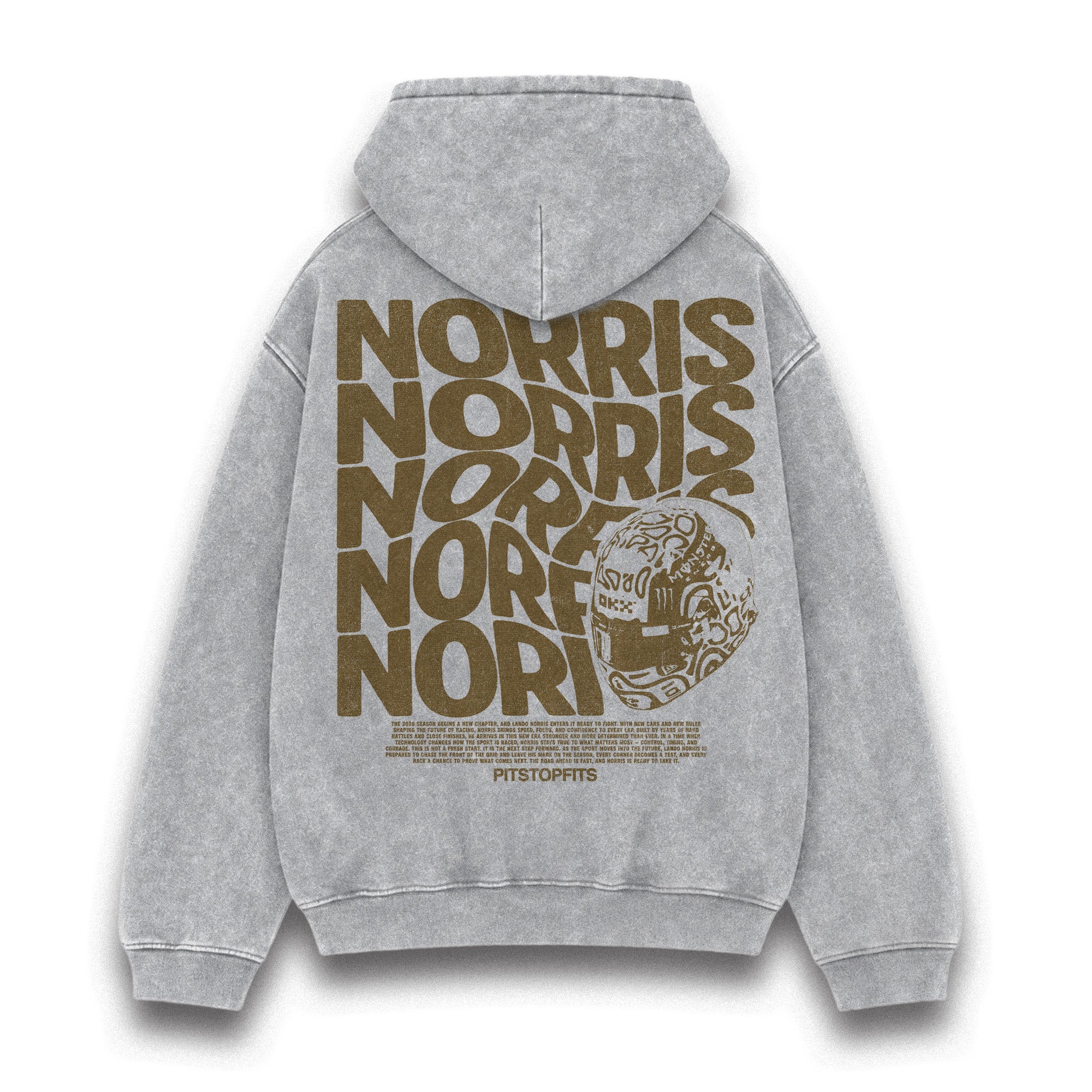 Norris Driver Helmet Washed Hoodie