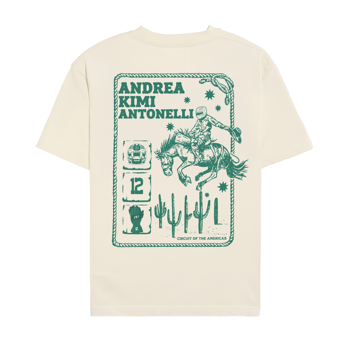 Antonelli Cowboy Tee - Off-White back