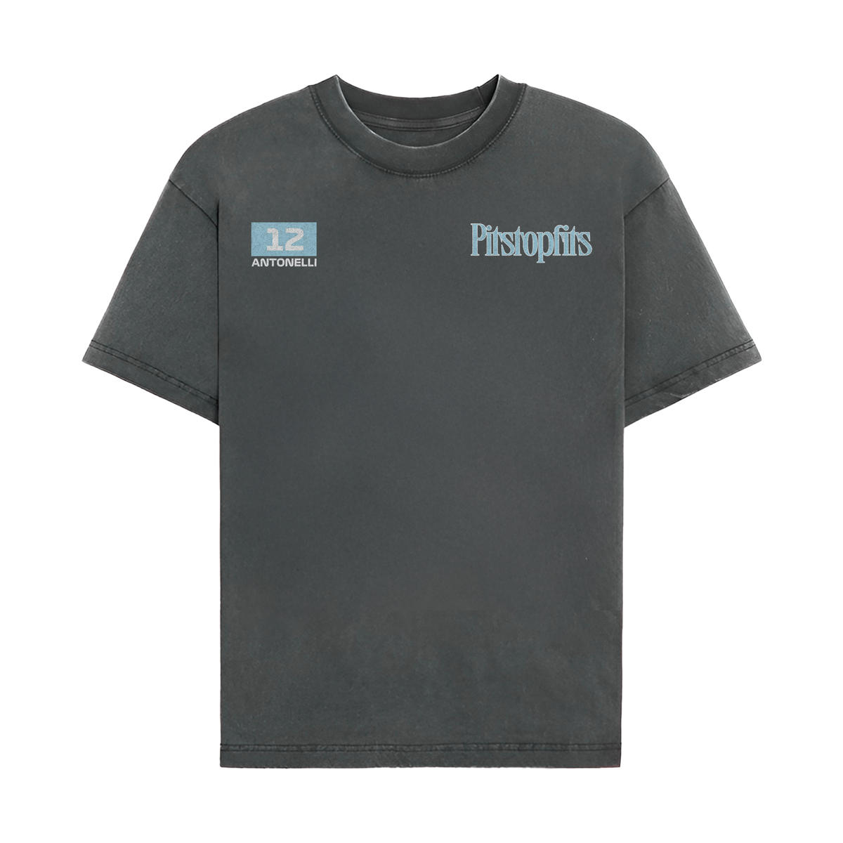 Antonelli Twist Vintage Tee - Washed Black front