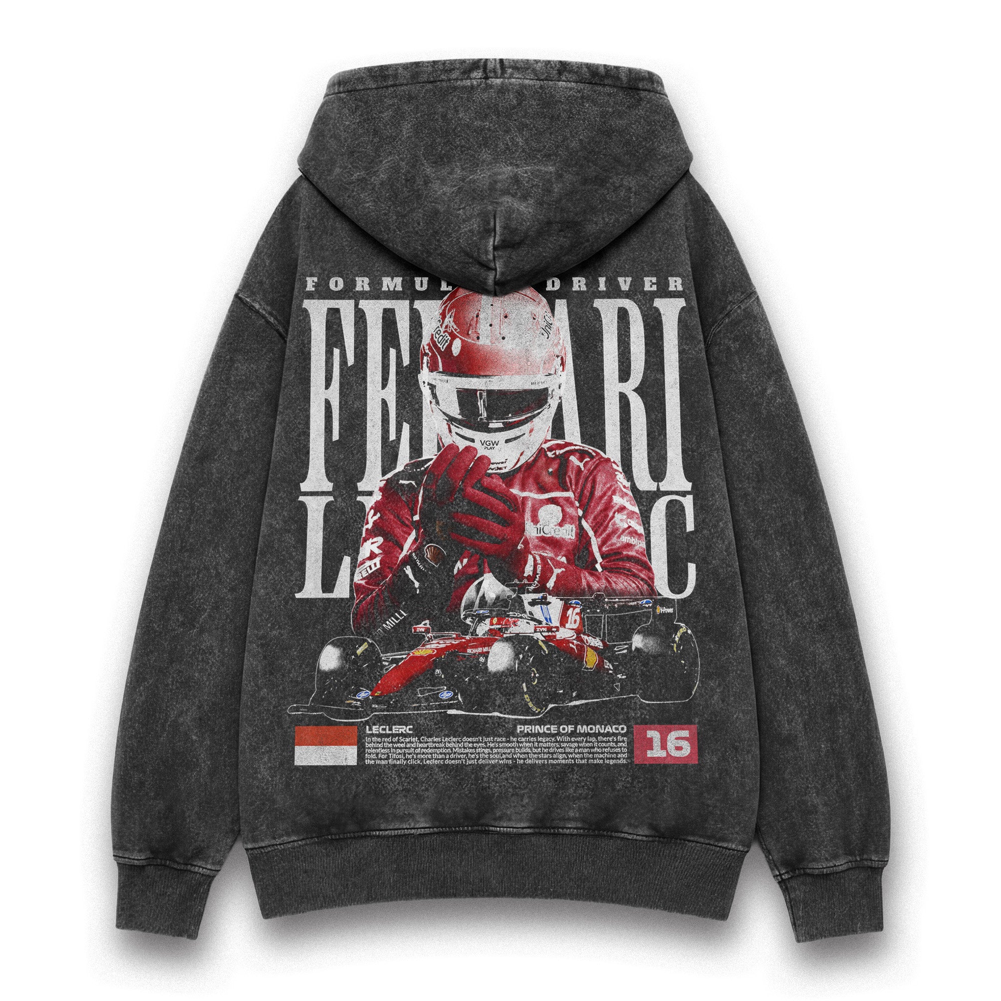 Leclerc Legacy Washed Hoodie