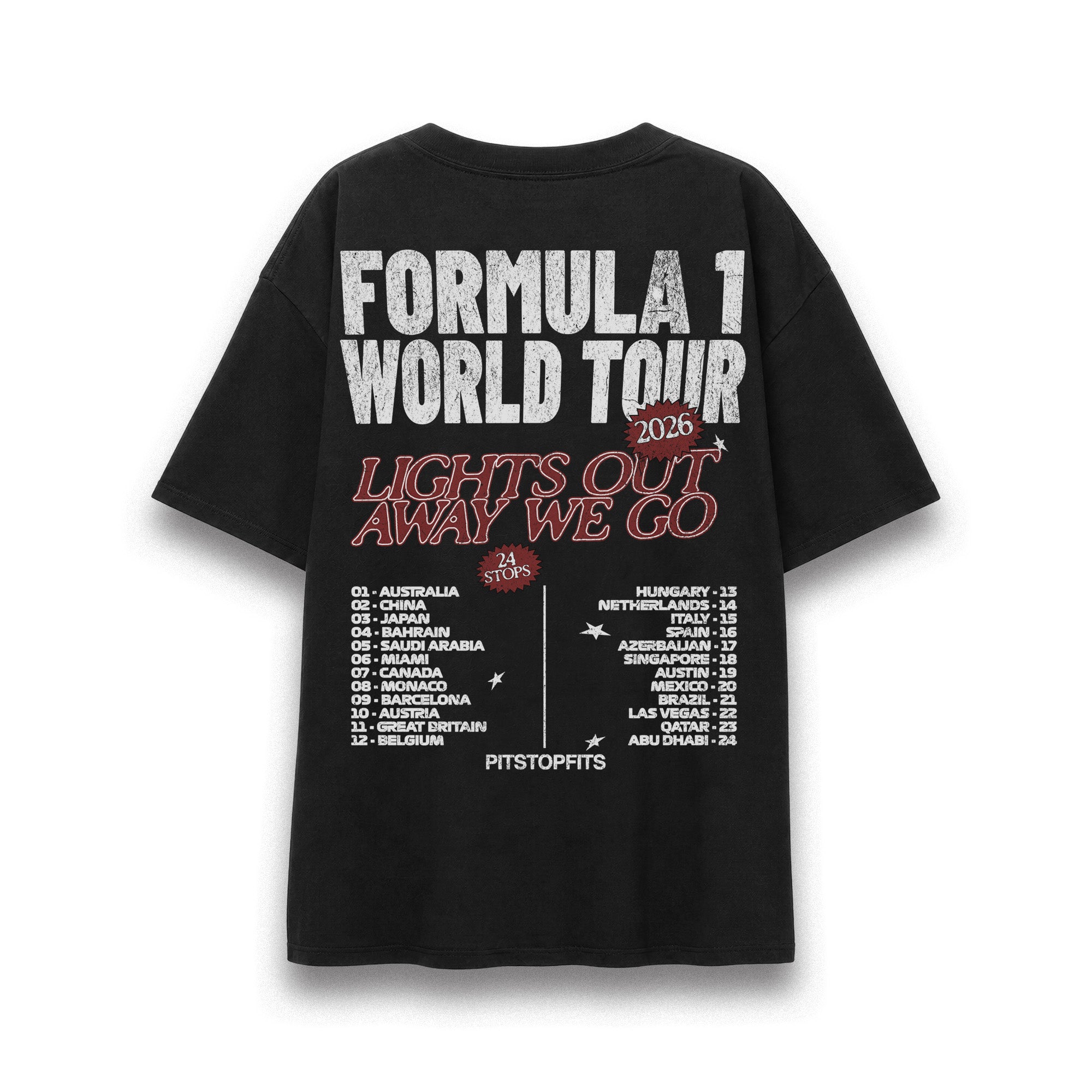 F1 World Tour 2026 Vintage Tee
