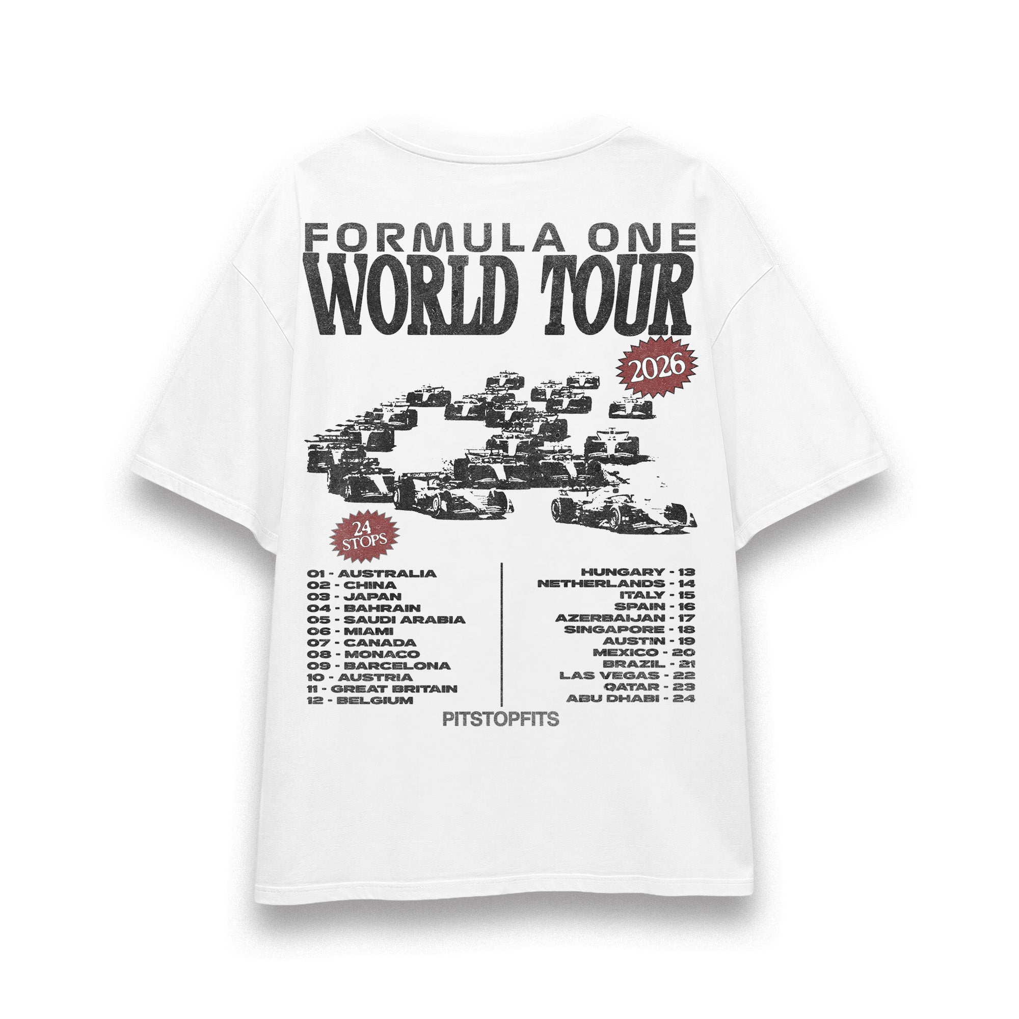 F1 World Tour 2026 Vintage Tee V2