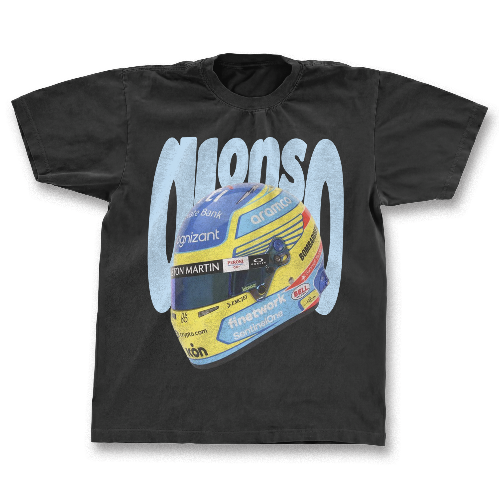 Fernando Alonso Helmet Graphic T-shirt