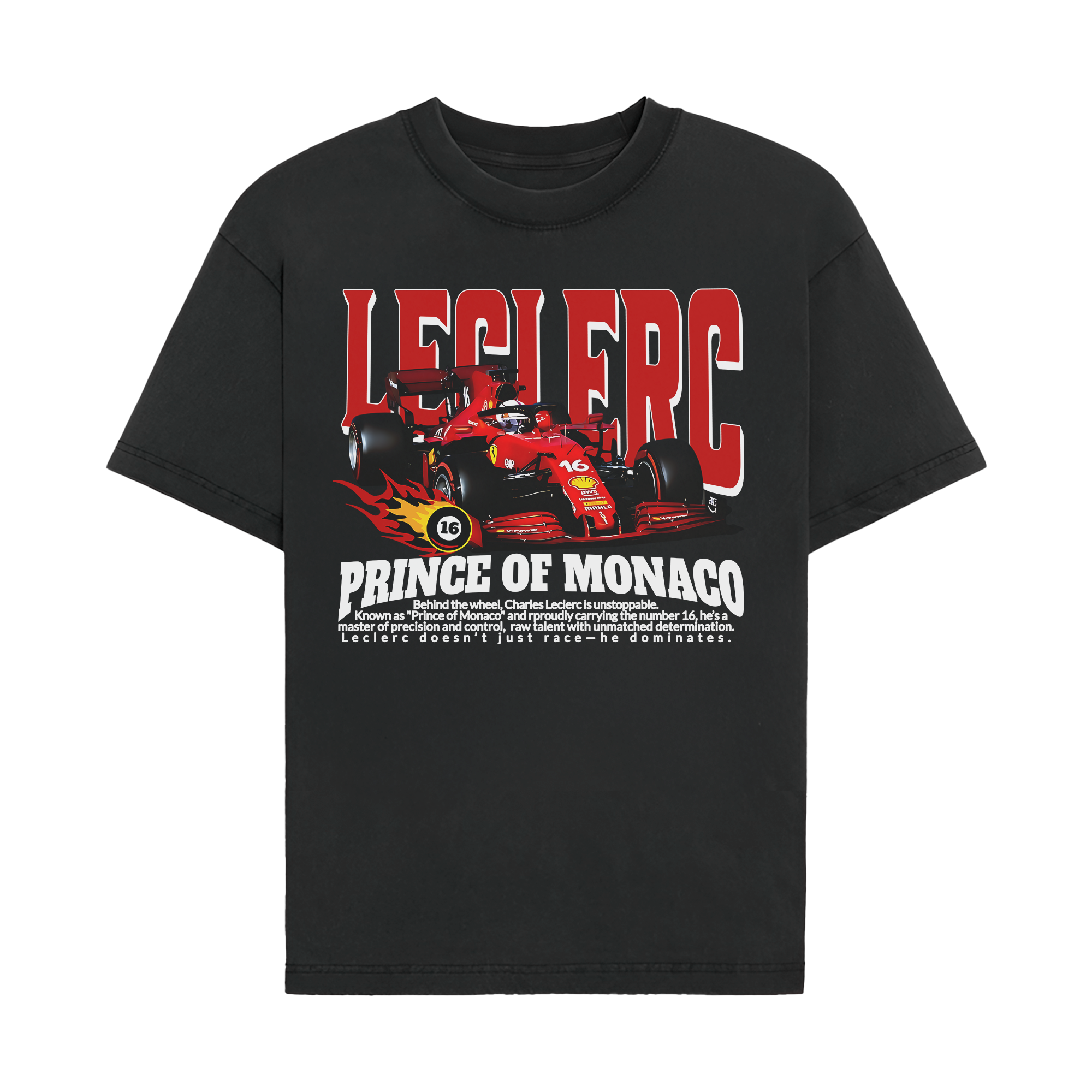 Prince Of Monaco Charles Leclerc T-shirt