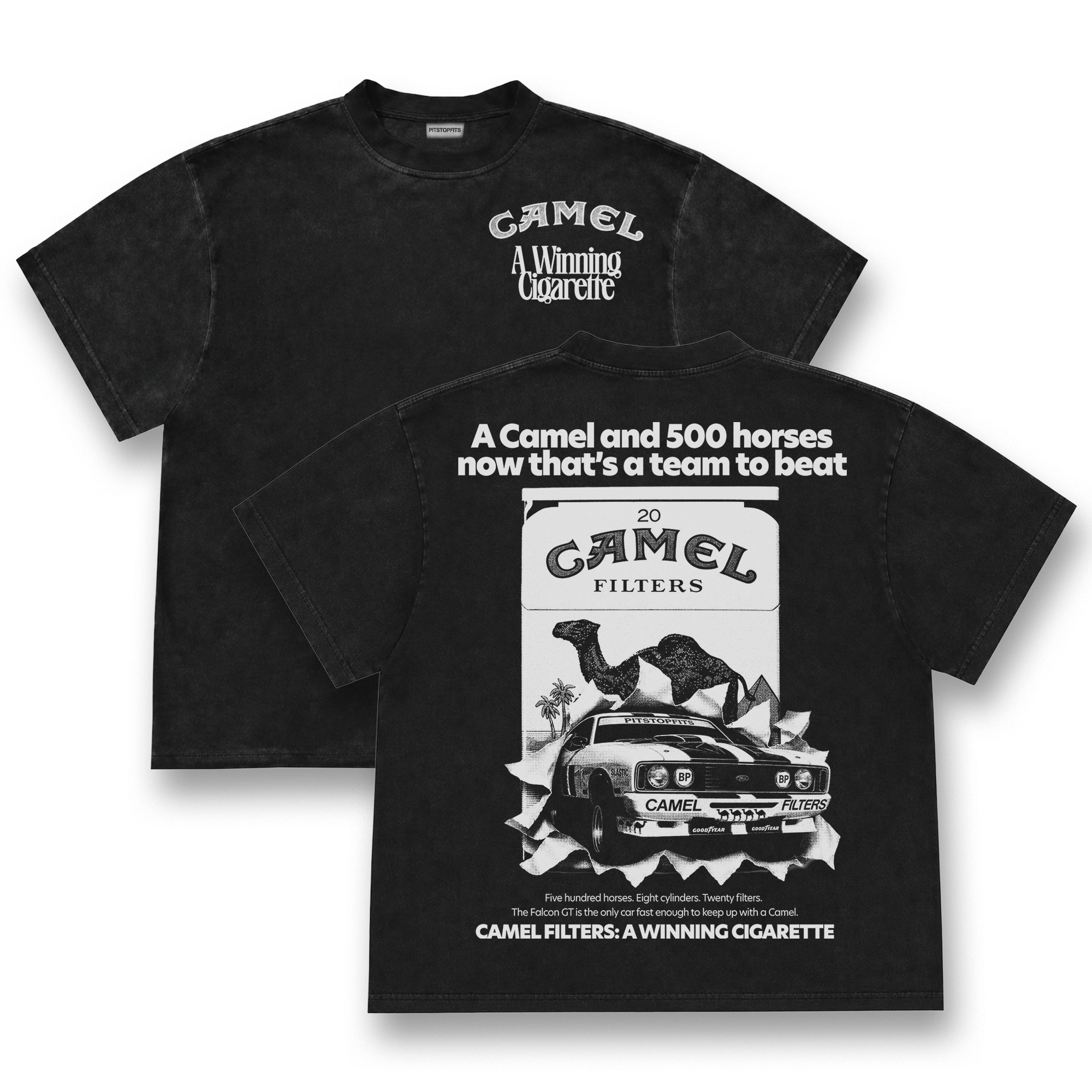 Camel Vintage Racing Graphic Tee