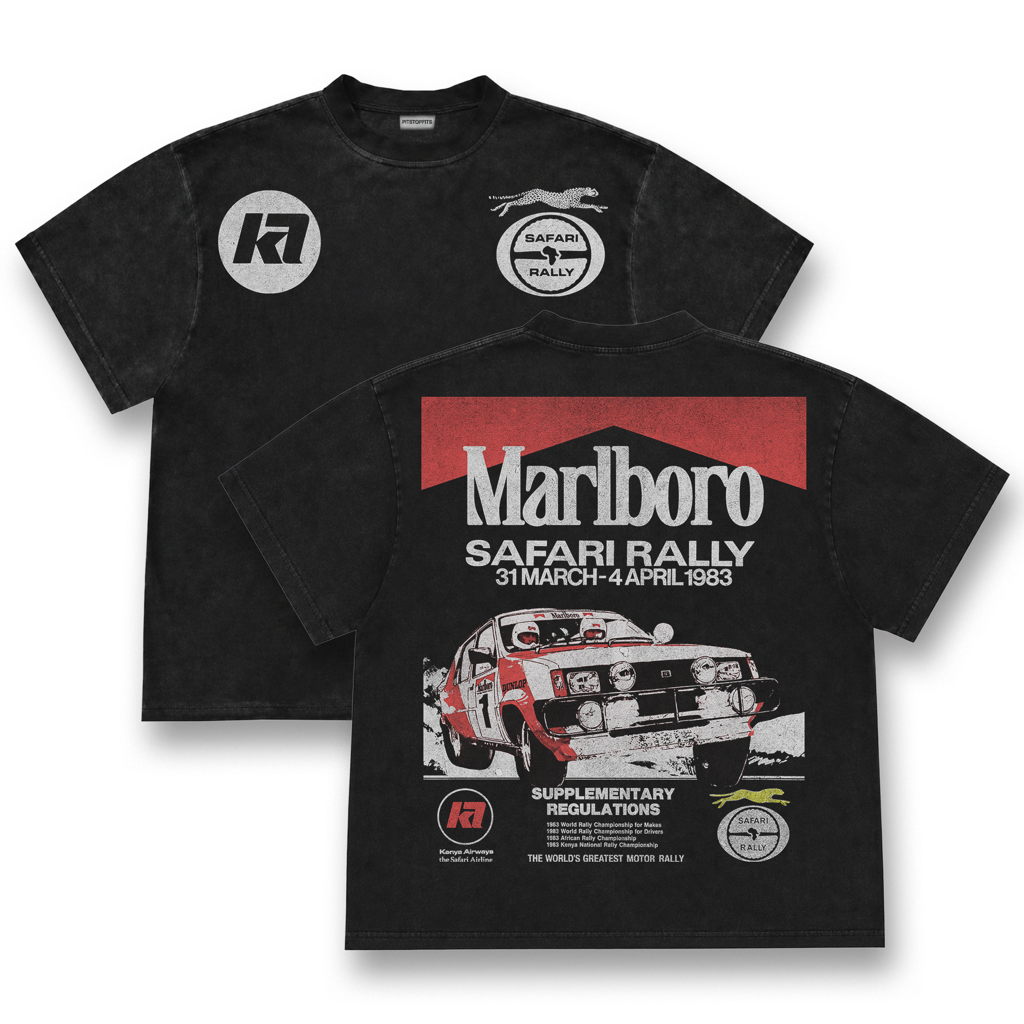 Safari Rally Vintage Tee V4
