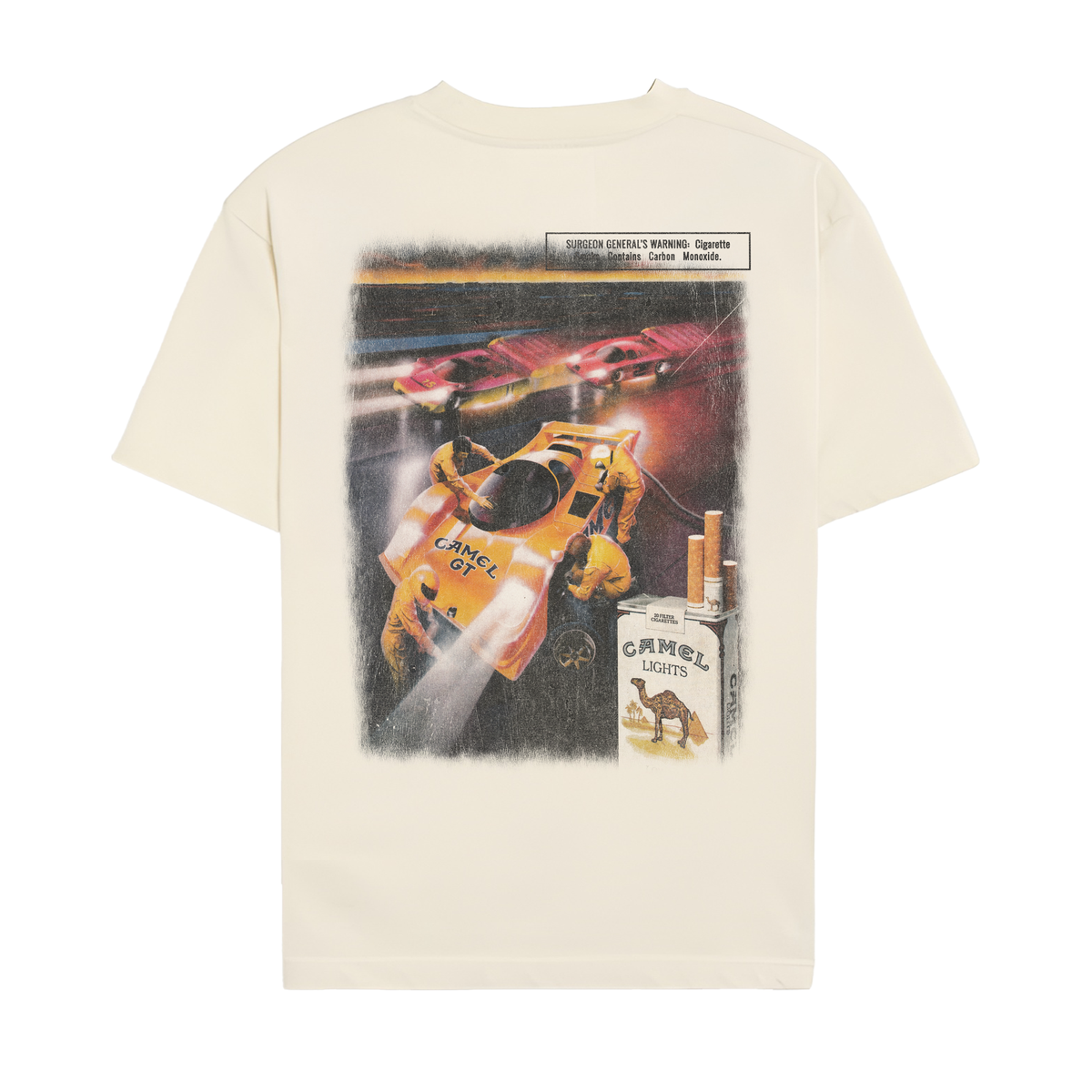 Camel GT Vintage Racing Shirt - Off-White back
