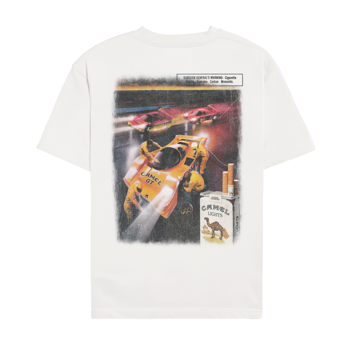 Camel GT Vintage Racing Shirt - White back