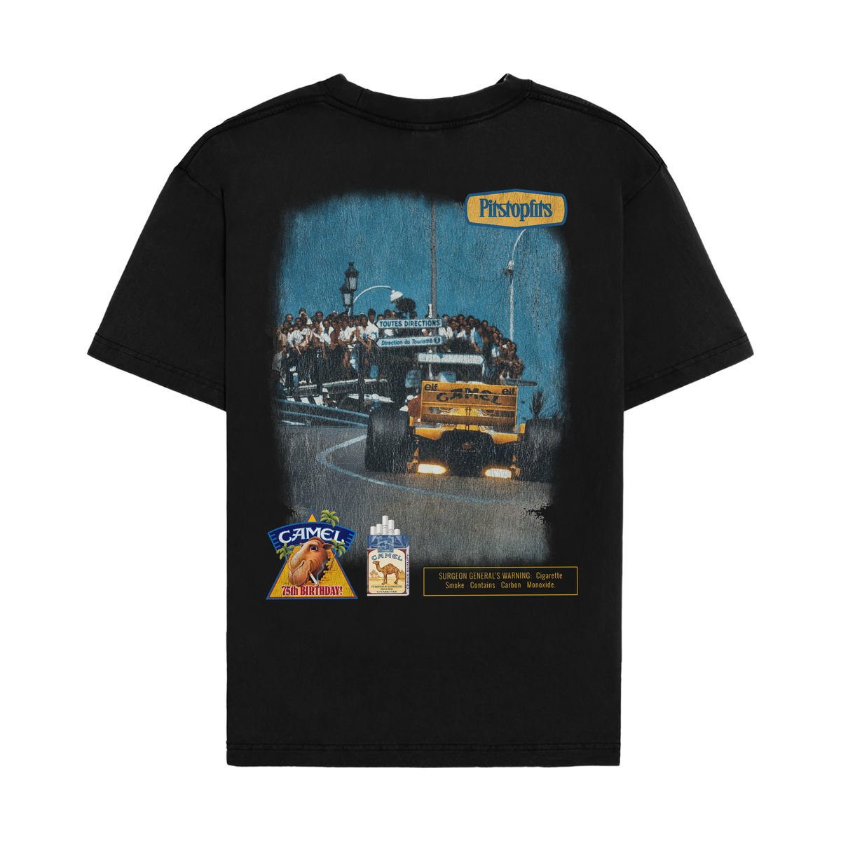 Camel Vintage F1 Shirt - Black back