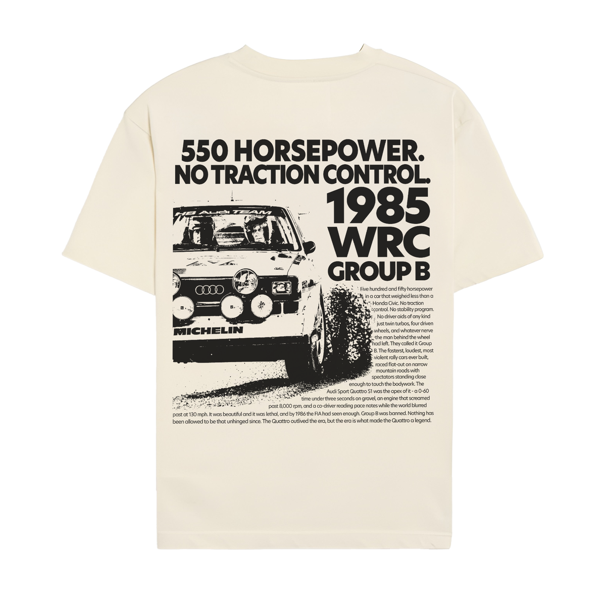 Group B Rally Vintage V2 Shirt - Off-White back