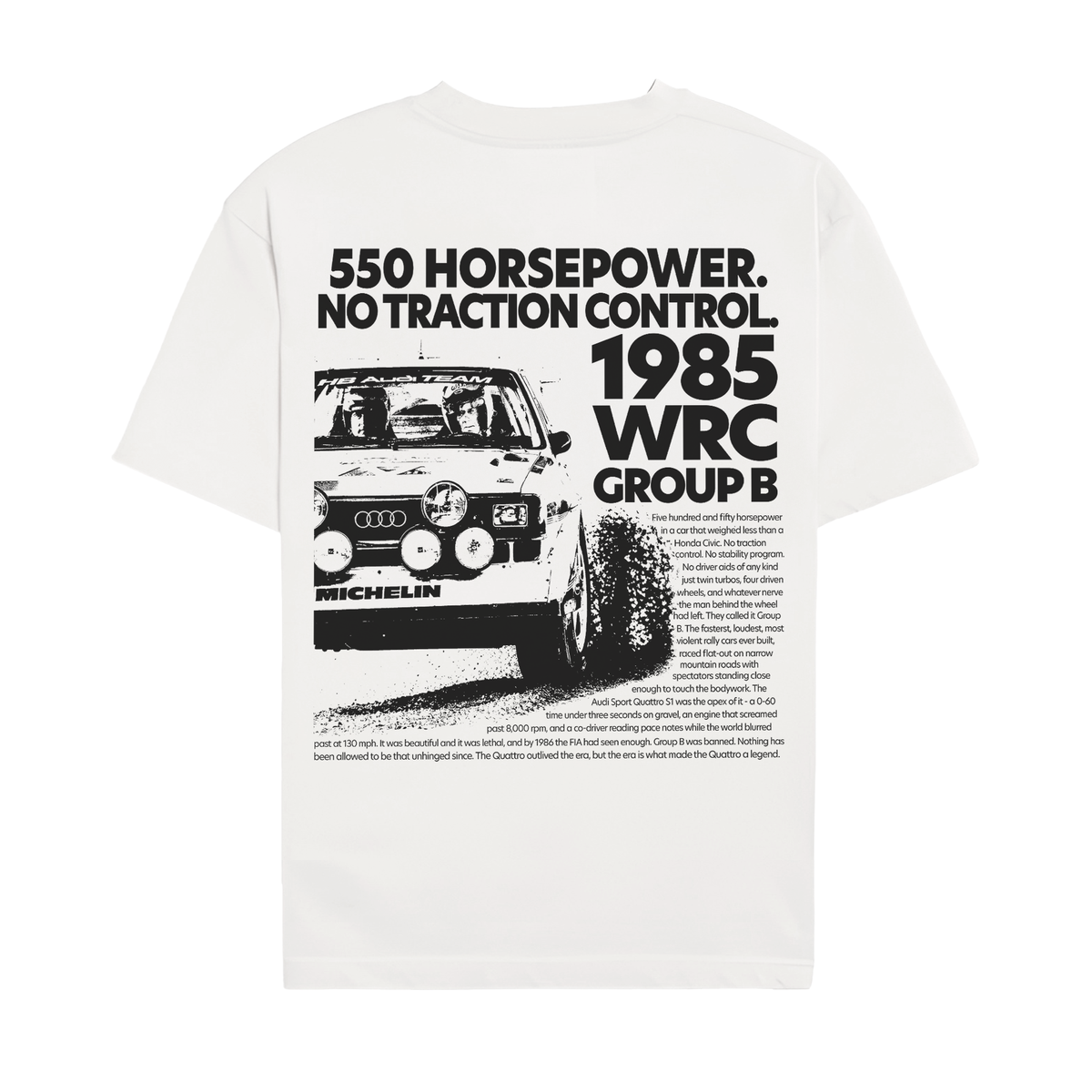 Group B Rally Vintage V2 Shirt - White back
