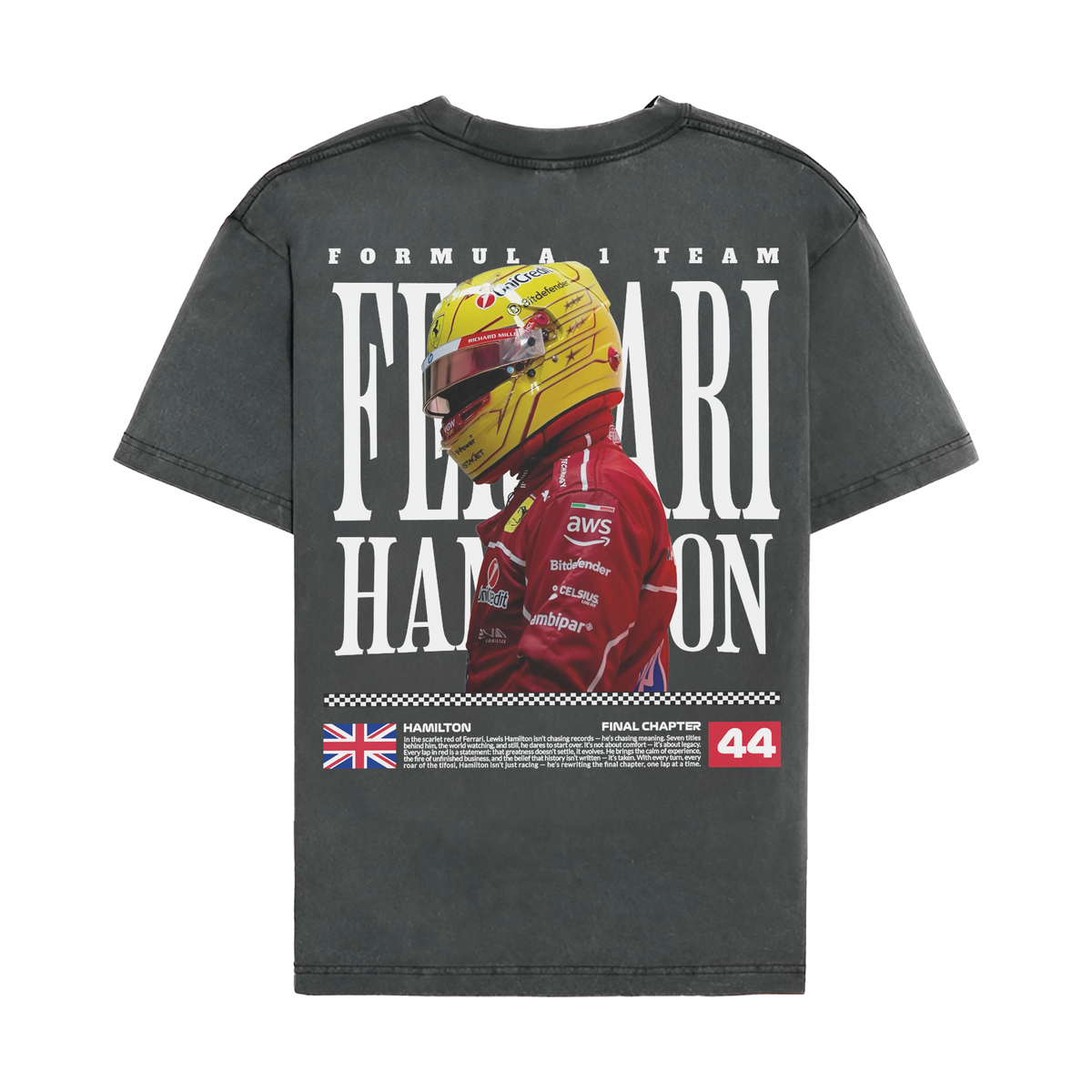 Hamilton Legacy T-shirt - Washed Black back
