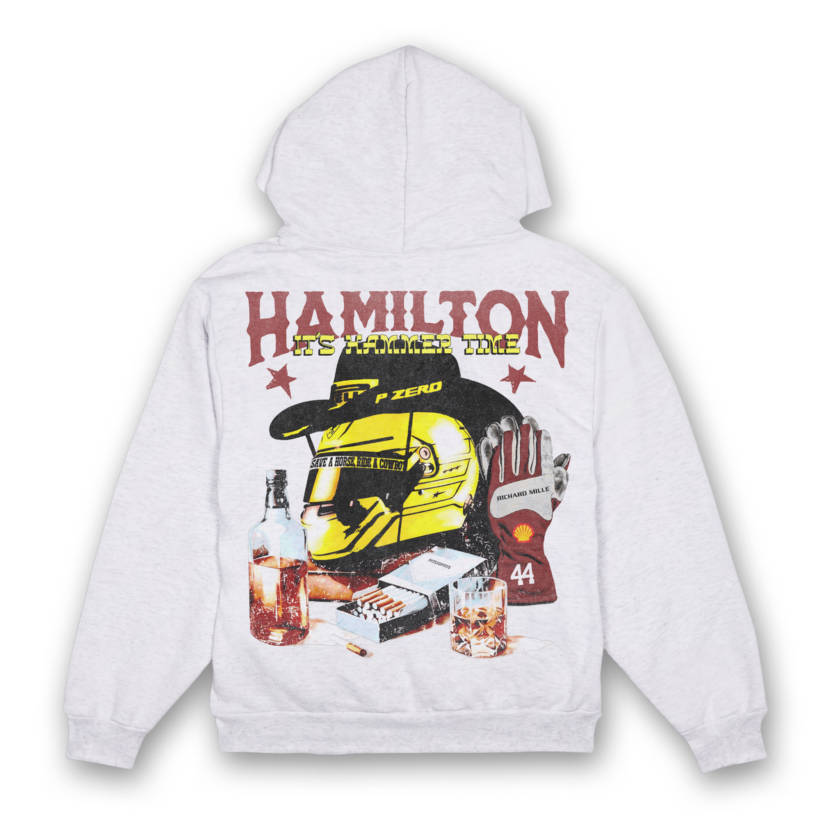 Hamilton Western V2 Hoodie - Ash back