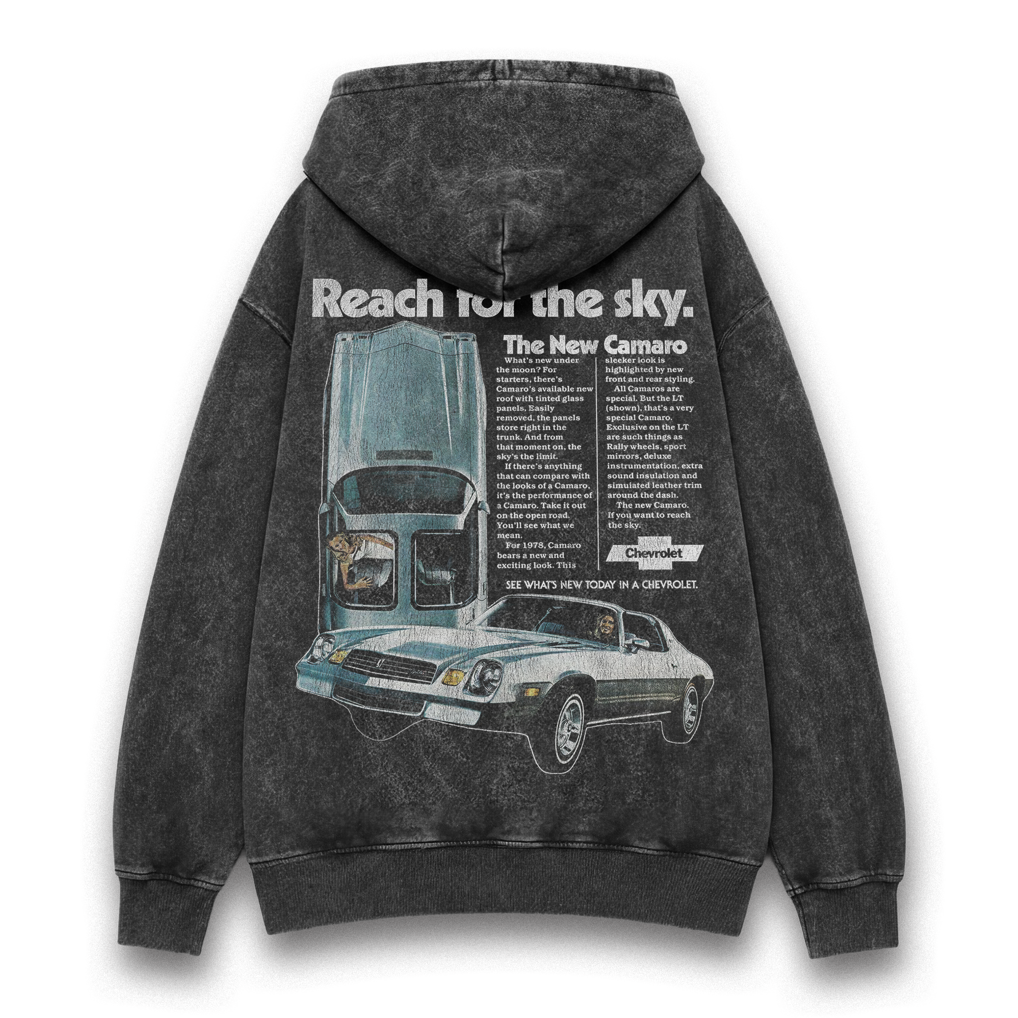 Camaro Vintage Graphic Washed Hoodie