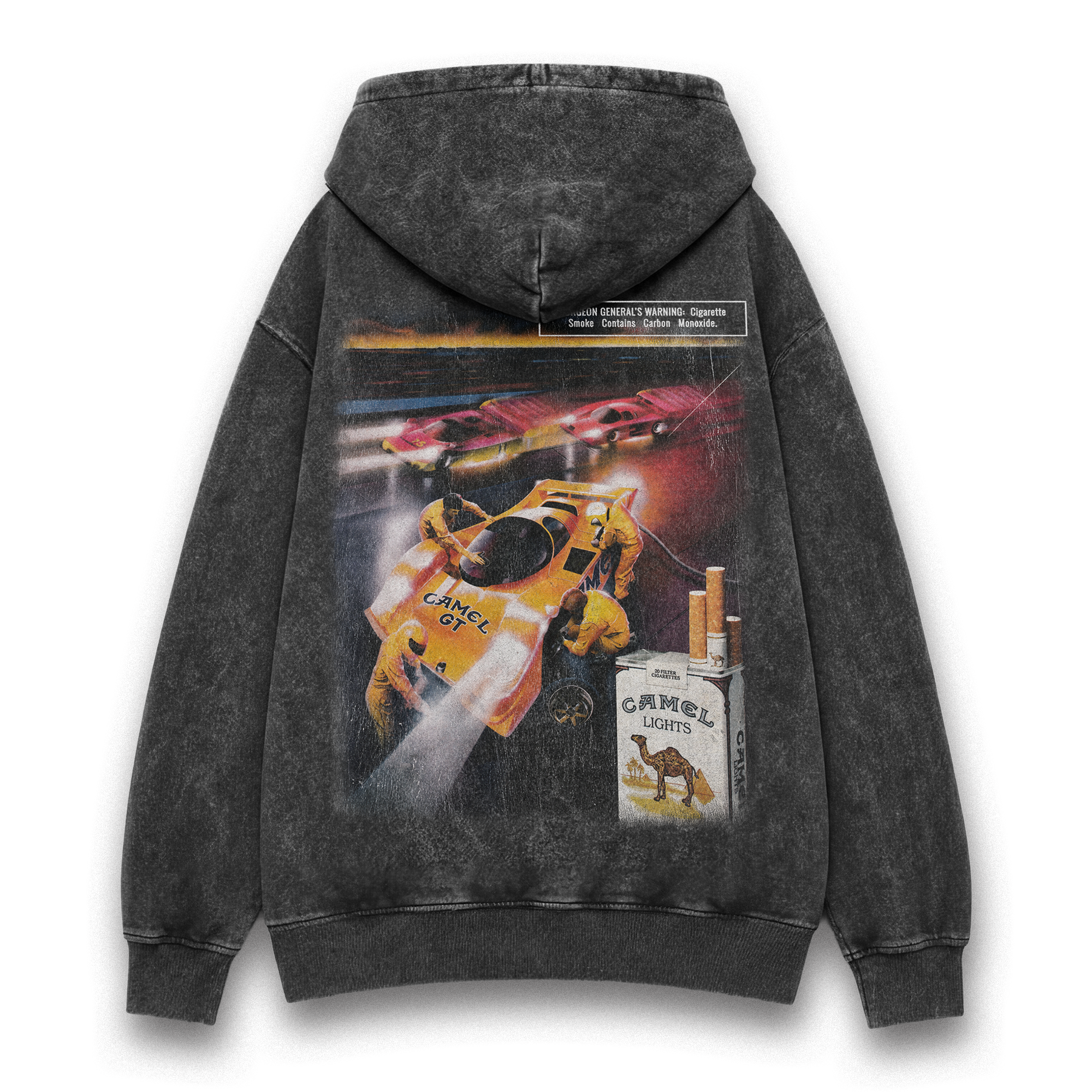 Camel GT Vintage Racing Washed Hoodie
