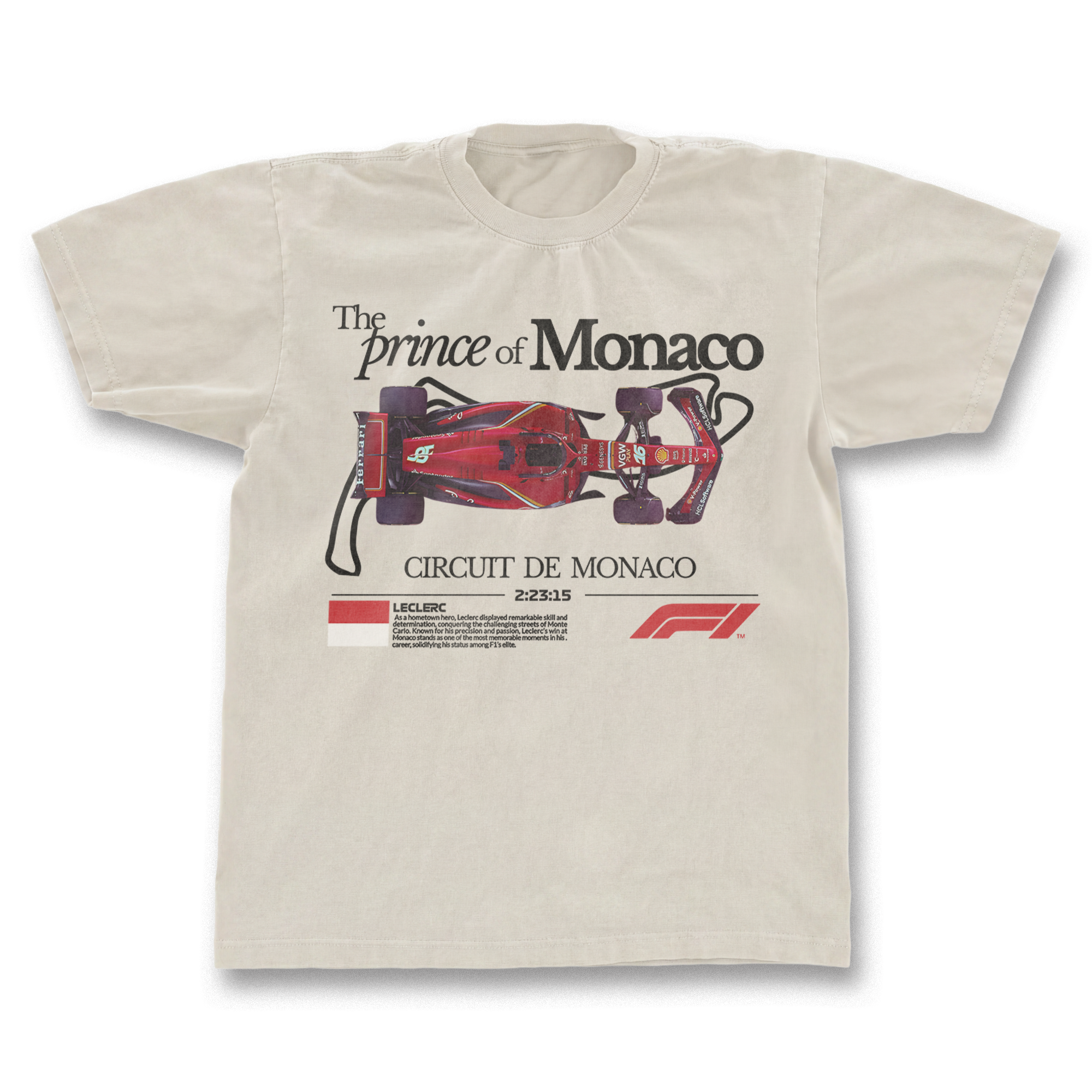 Charles Leclerc Prince of Monaco T-shirt