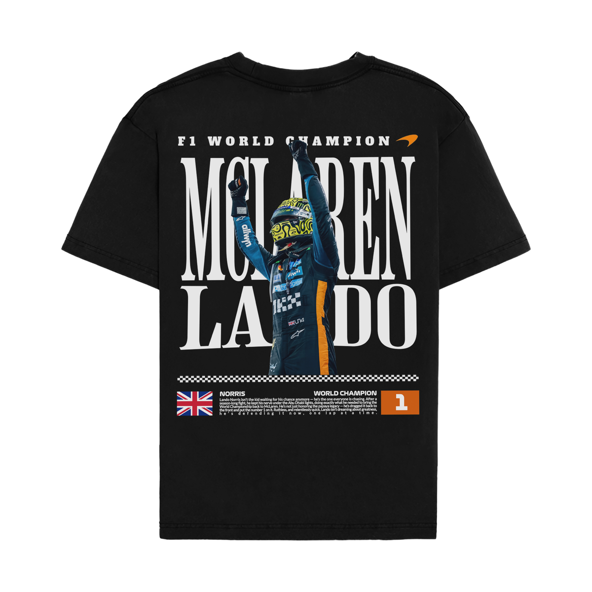 Lando 2025 Champion Legacy Tee - Black back