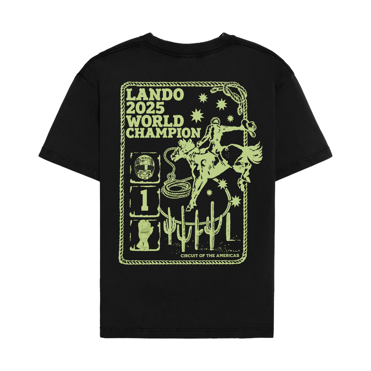 Lando Cowboy Tee - Black back