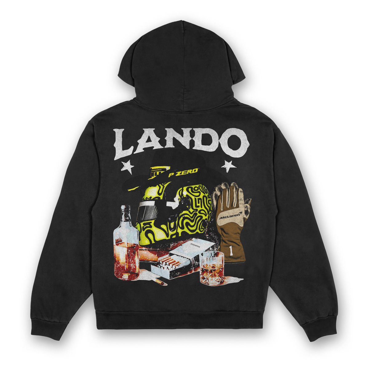 Lando Western V2 Hoodie - Black back