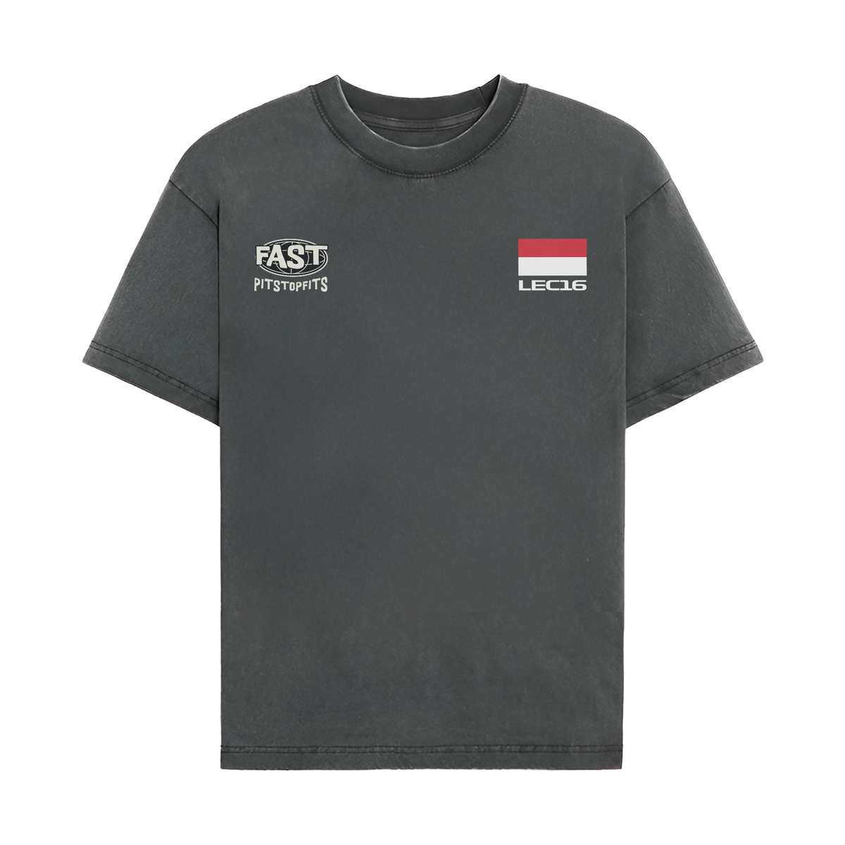 Leclerc Legacy T-shirt - Washed Black front