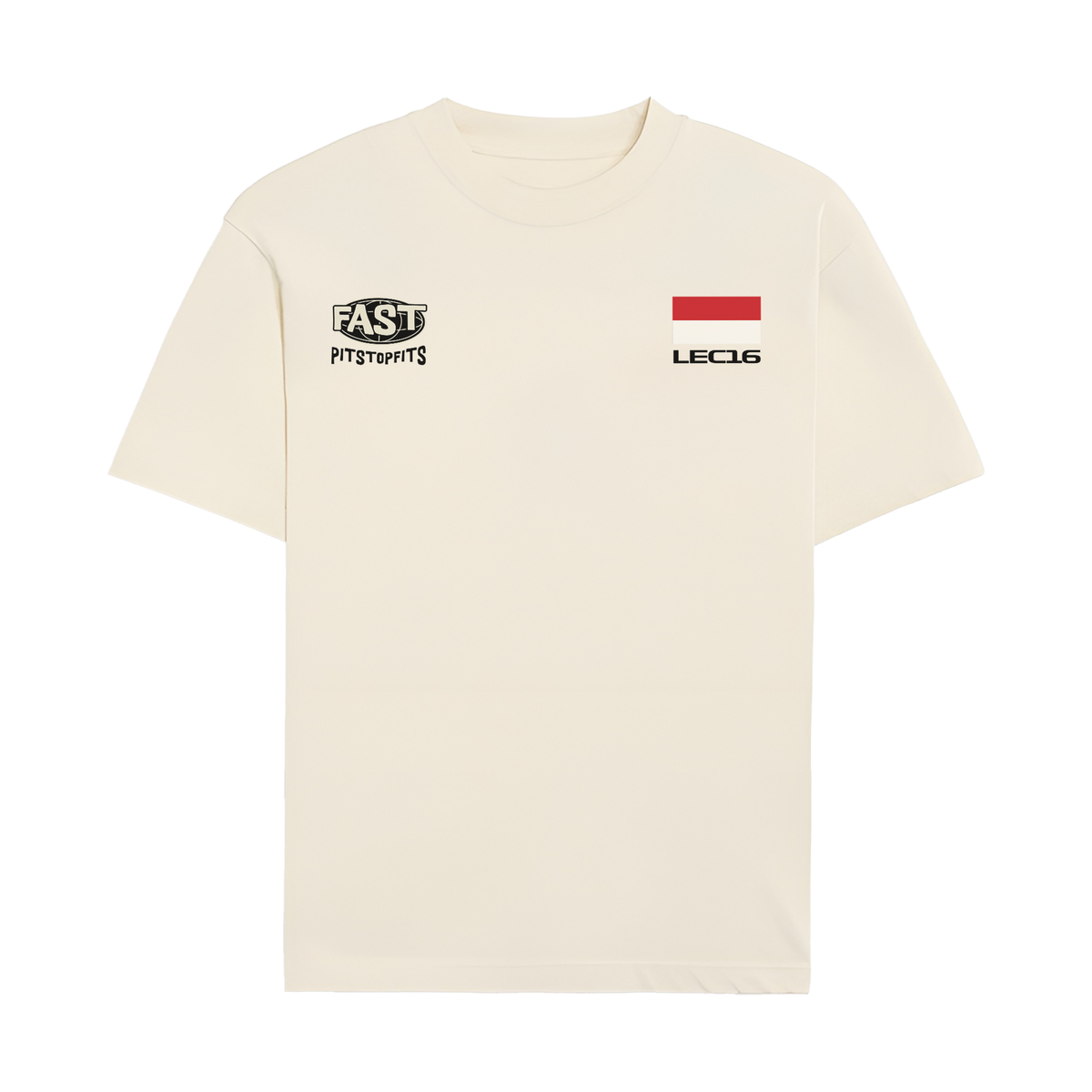 Leclerc Legacy T-shirt - Off-White front