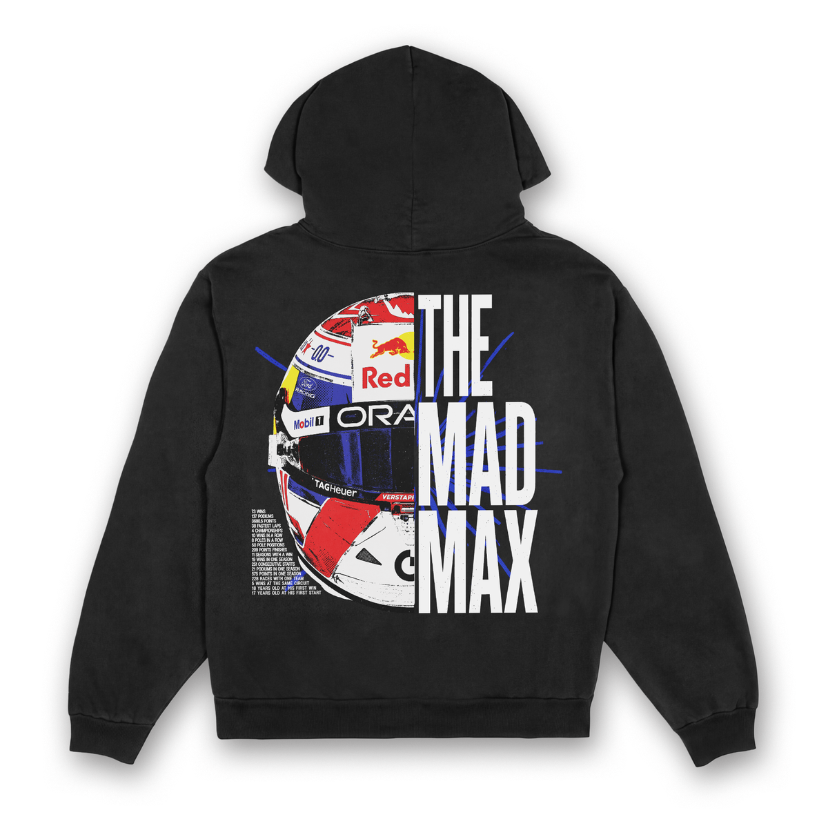 Max Split Helmet Hoodie - Black back