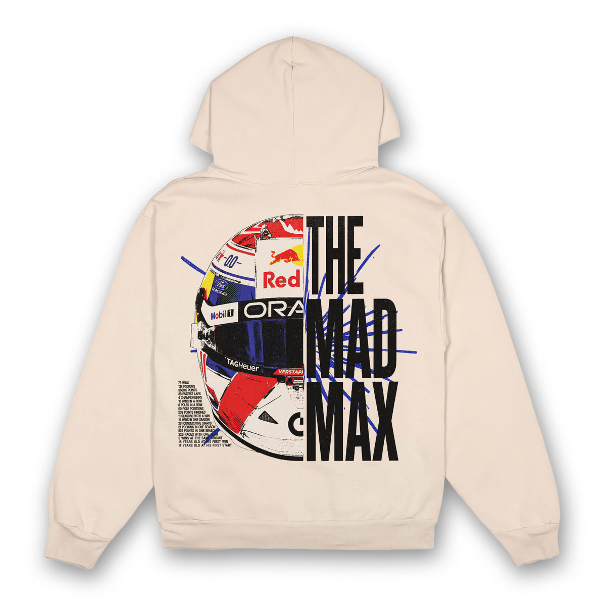 Max Split Helmet Hoodie - Sand back