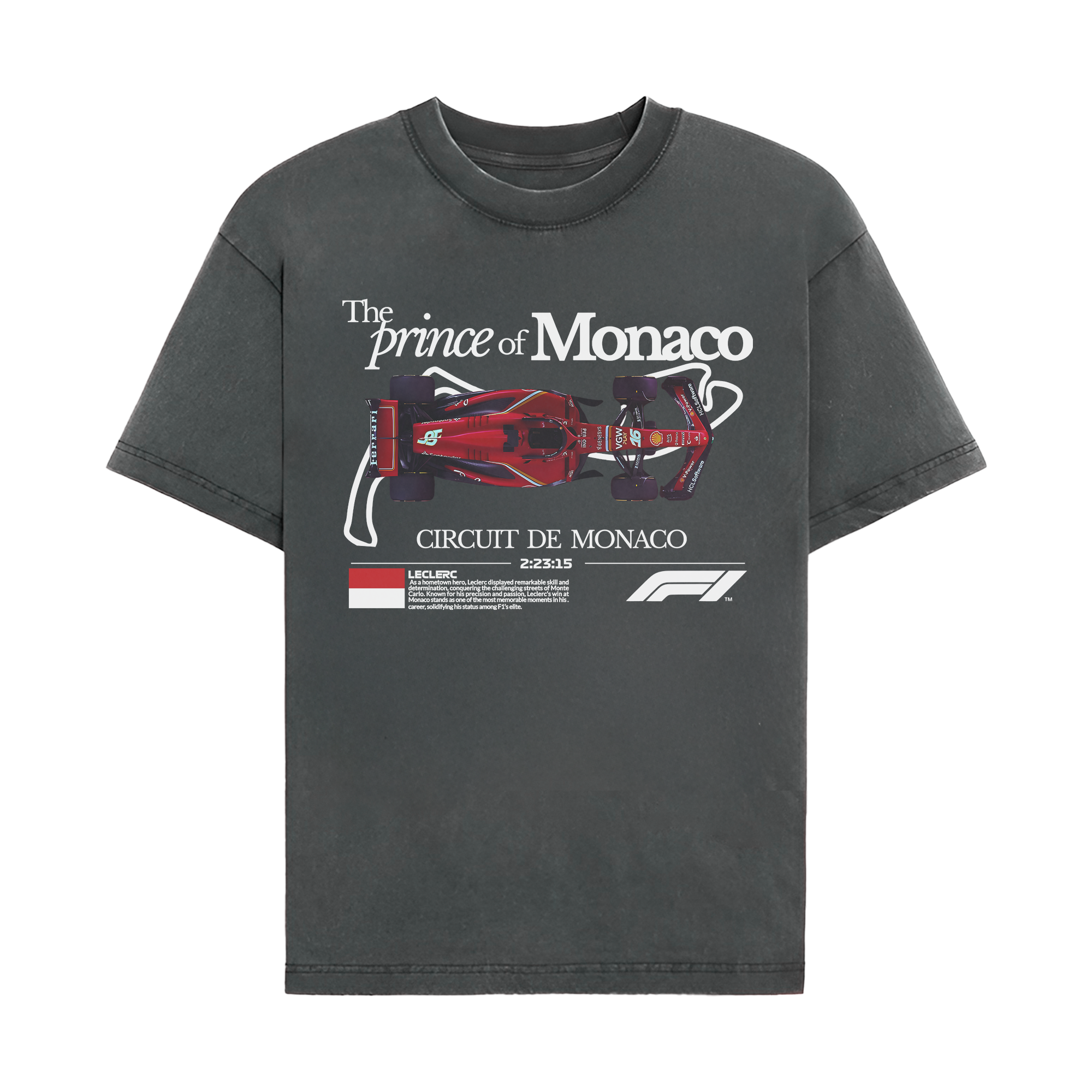 Charles Leclerc Prince of Monaco T-shirt