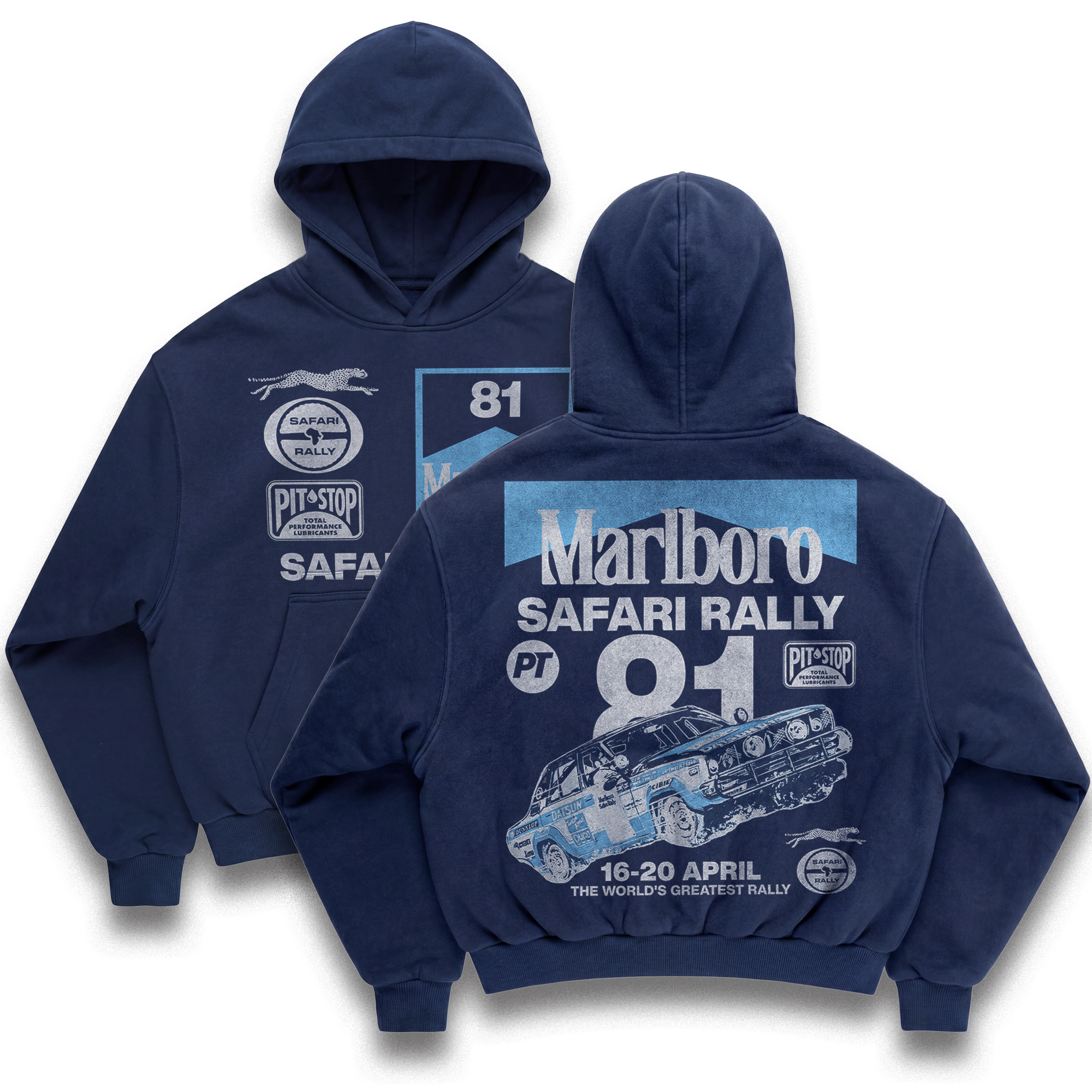 Vintage Safari Rally v4 Hoodie