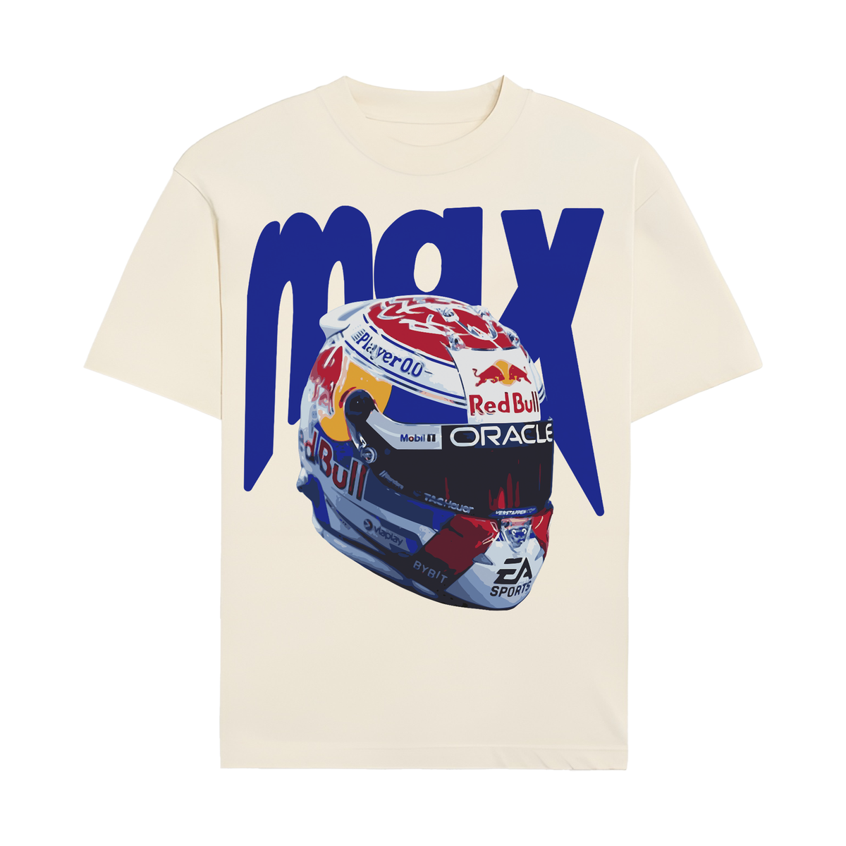 Verstappen Helmet Tee - Off-White front