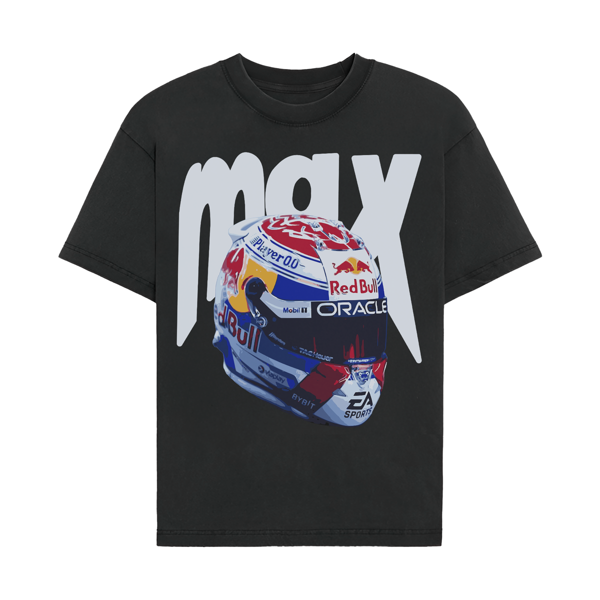 Verstappen Helmet Tee - Black front