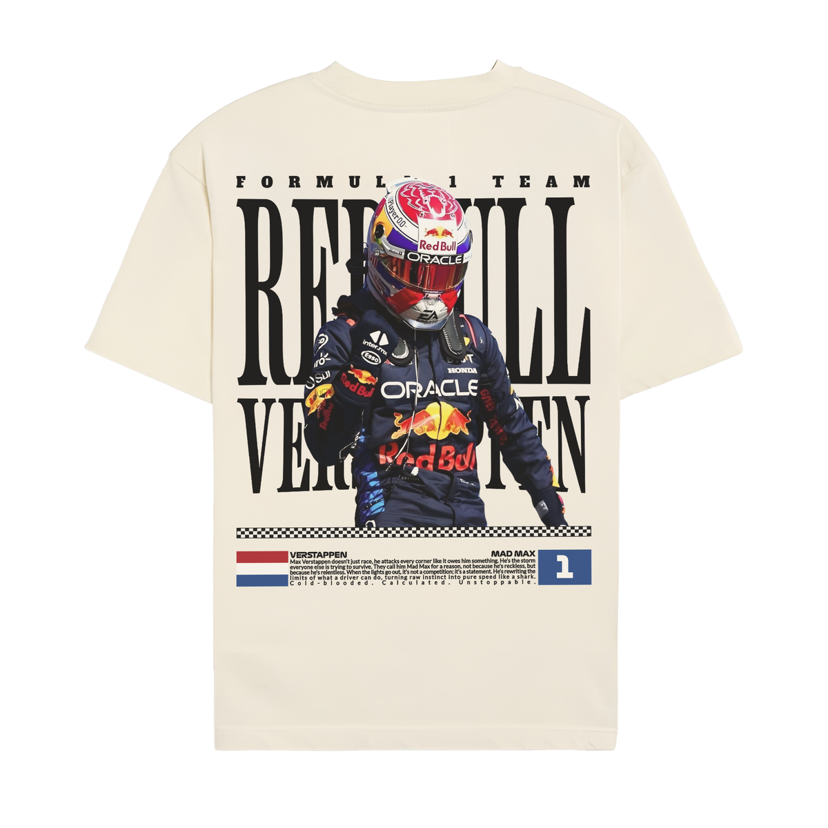 Verstappen Legacy Graphic Tee - Off-White back