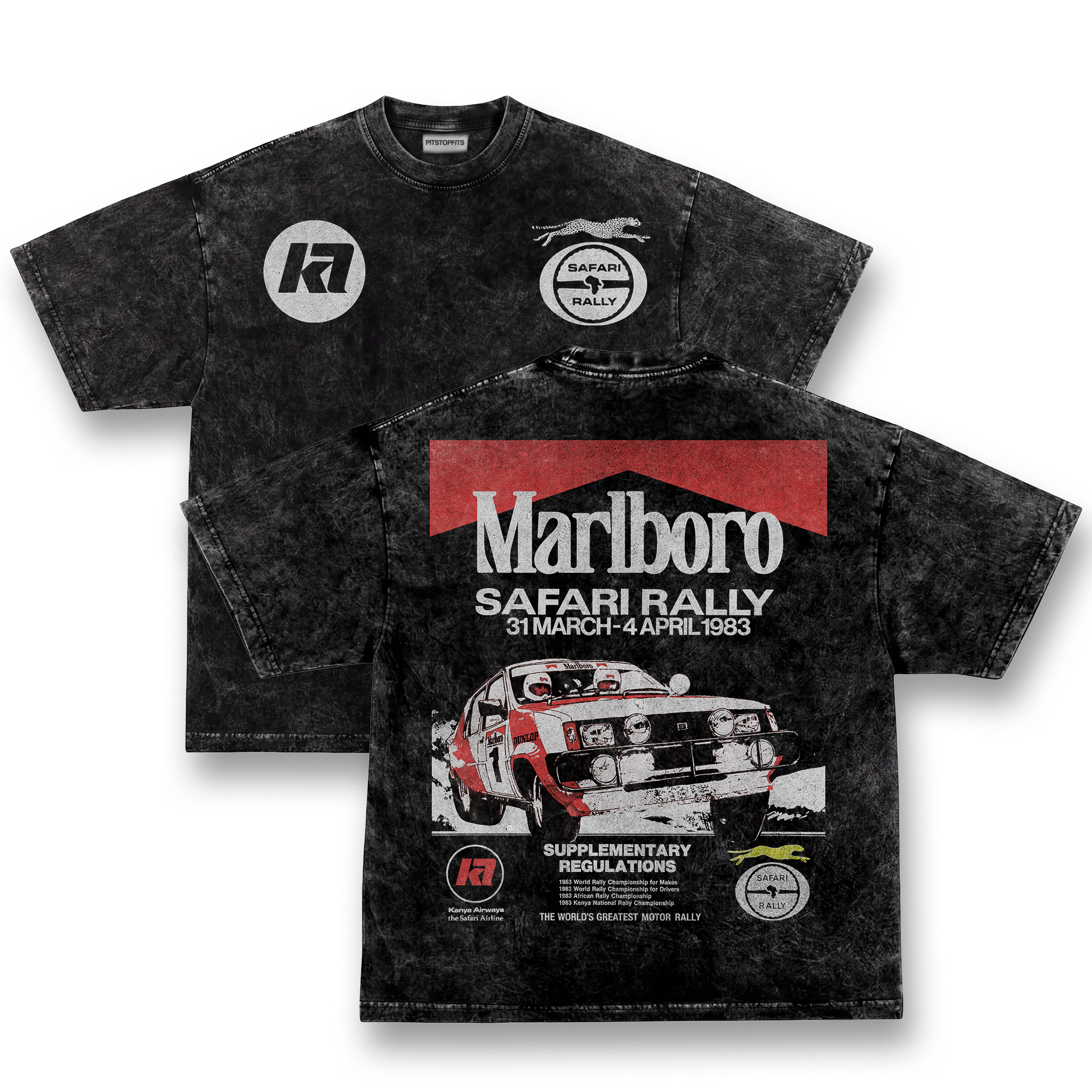 Safari Rally Vintage Tee V4