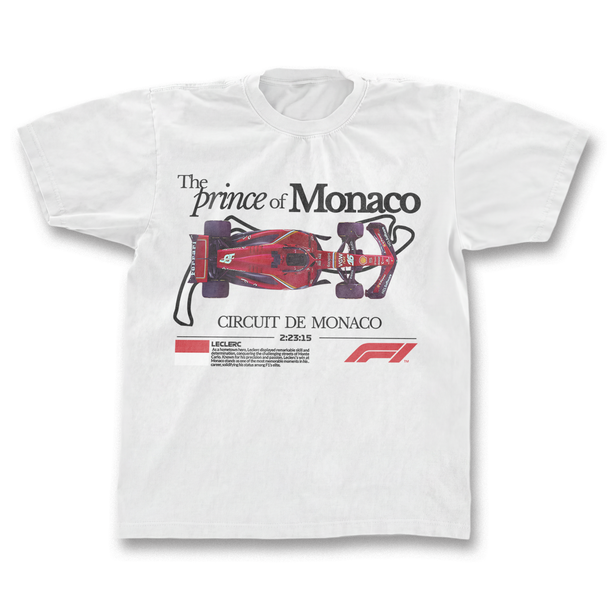 Charles Leclerc Prince of Monaco T-shirt