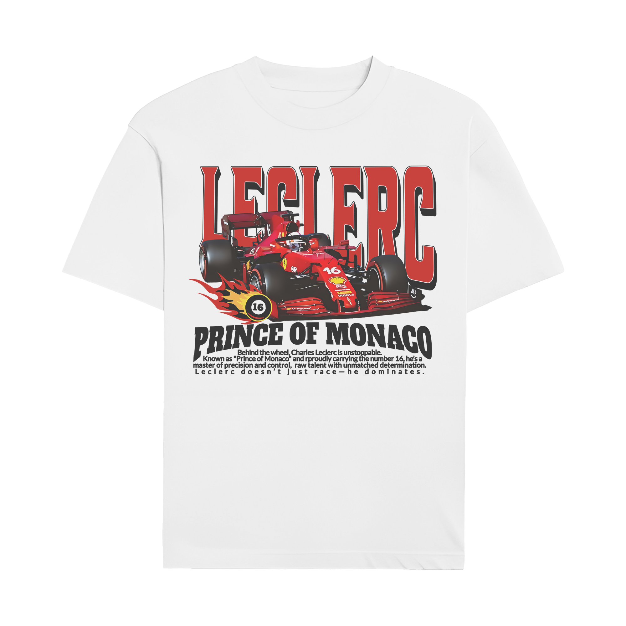 Prince Of Monaco Charles Leclerc T-shirt