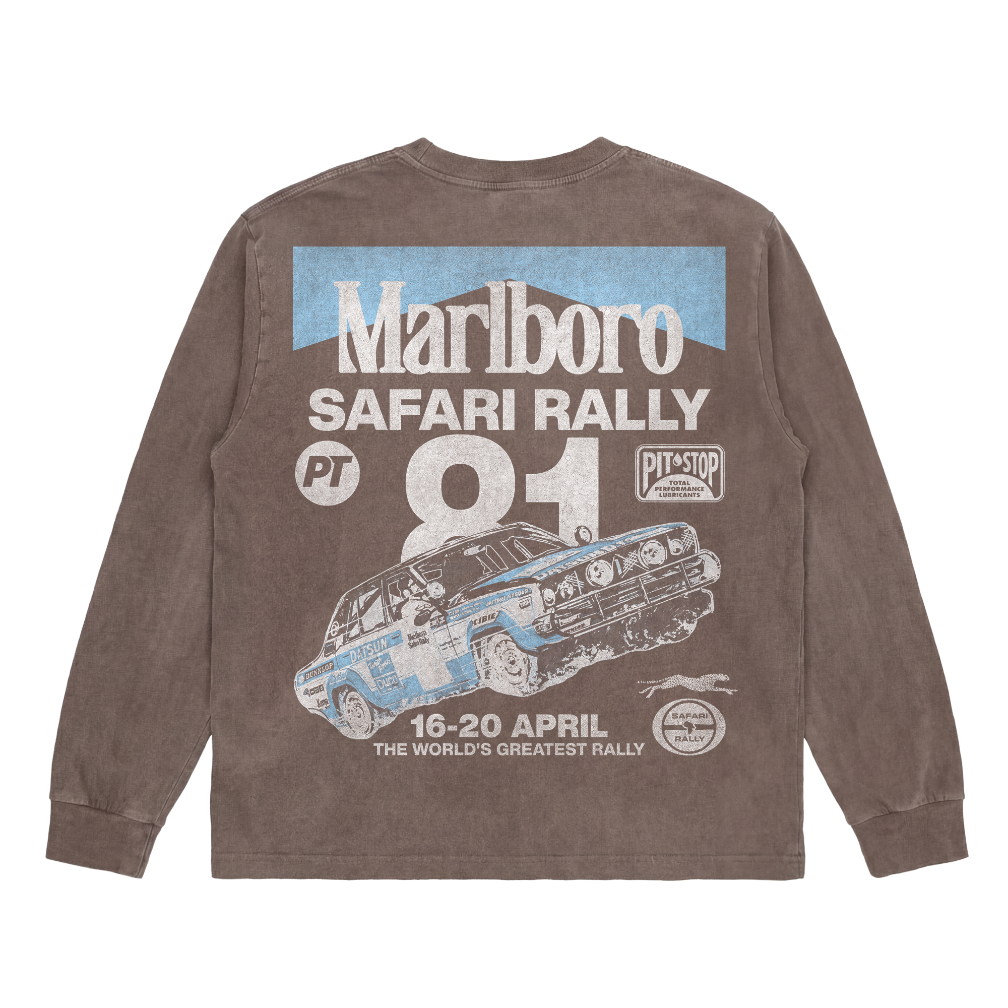 Vintage Washed Safari Rally v4 Long Sleeve